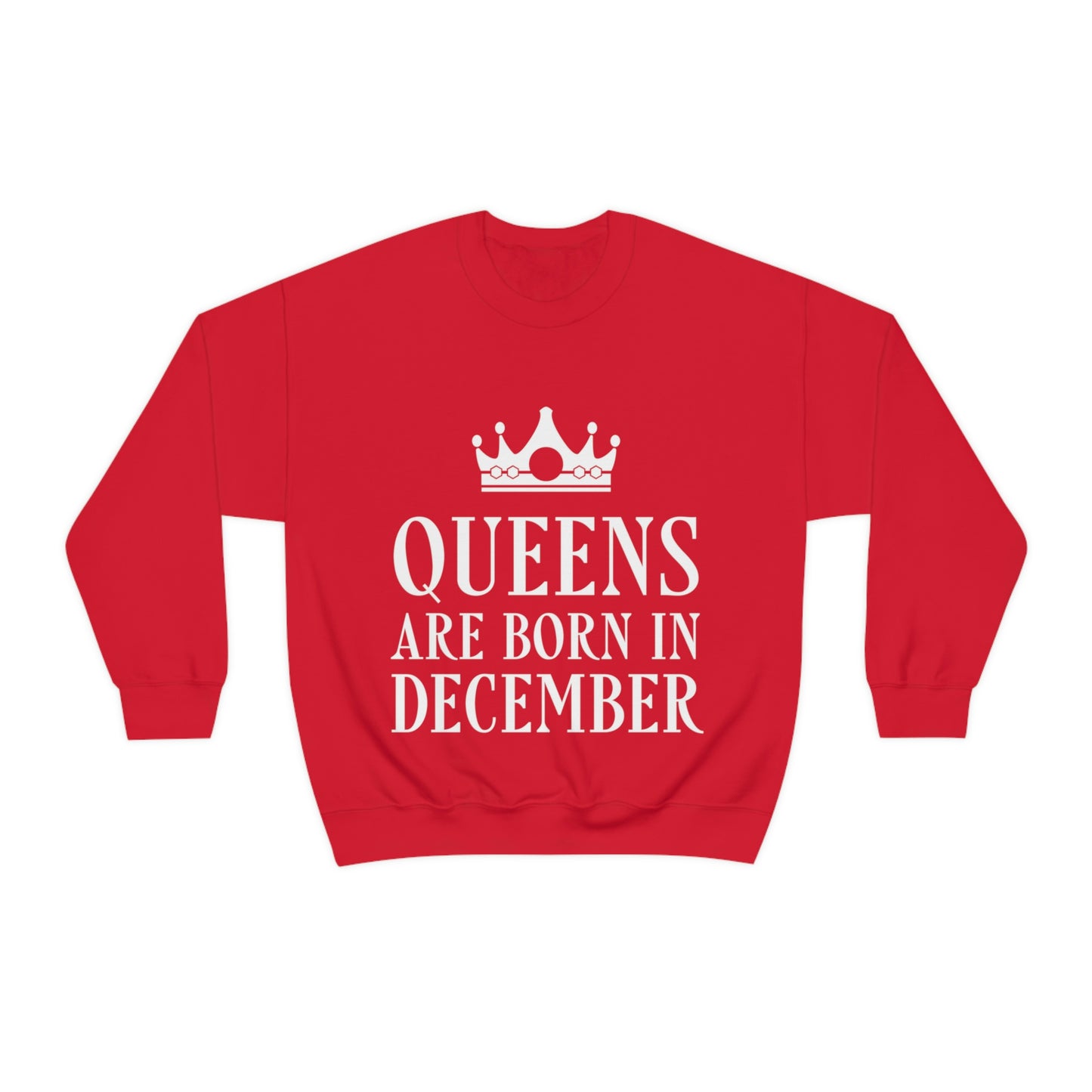 Queens Are Born in December Unisex Heavy Blend™ Crewneck Sweatshirt