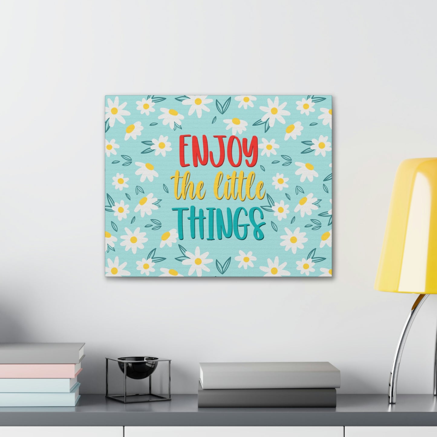 Enjoy The Little Things Aesthetic Classic Art Canvas Gallery Wraps