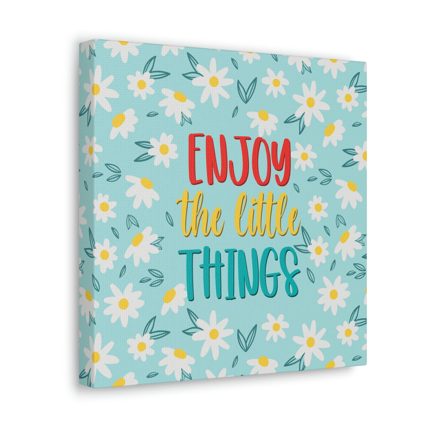 Enjoy The Little Things Aesthetic Classic Art Canvas Gallery Wraps