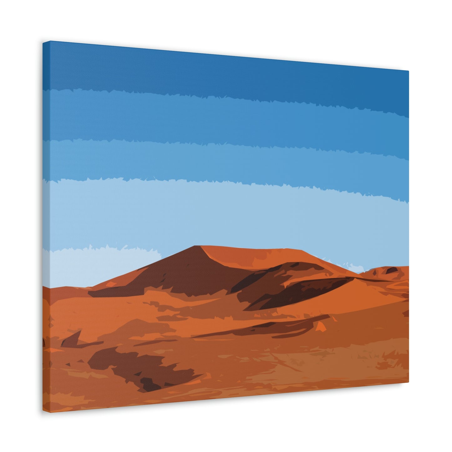 Landscape Desert Orange Sand Abstract Nature Modern Aesthetics Aesthetic Classic Art Canvas Gallery Wraps