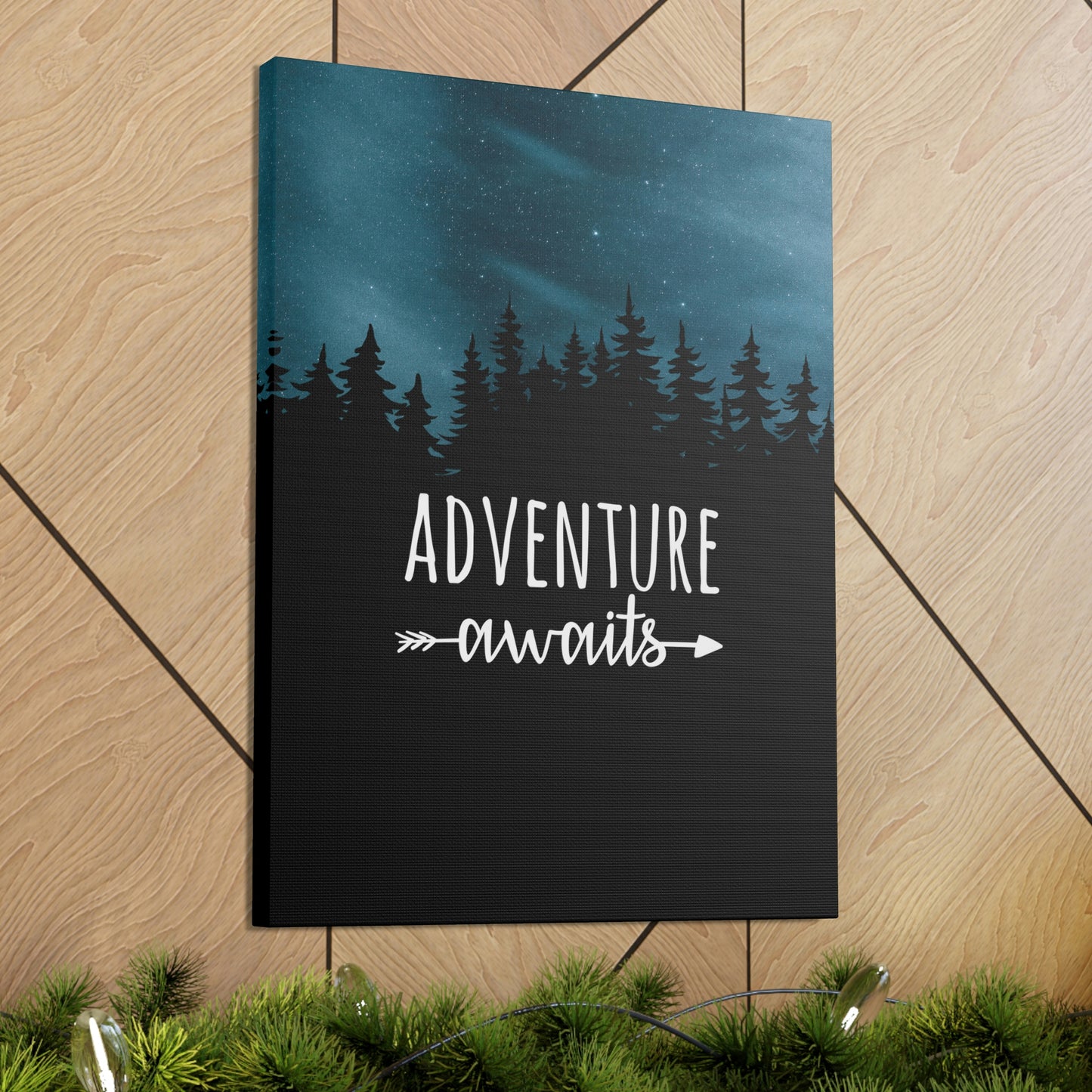 Adventure Awaits Art Vacation Landscape Explore Aesthetic Classic Art Canvas Gallery Wraps