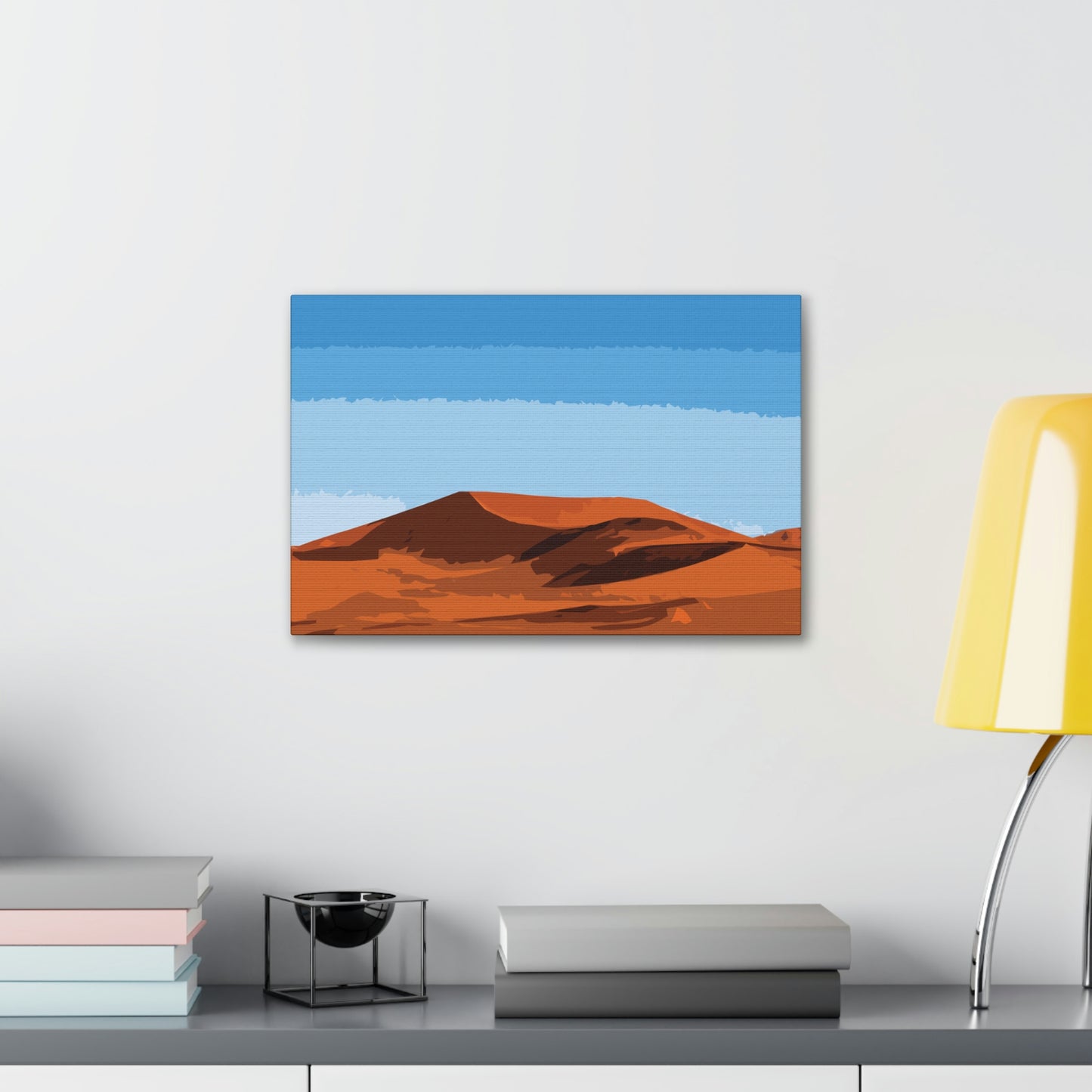 Landscape Desert Orange Sand Abstract Nature Modern Aesthetics Aesthetic Classic Art Canvas Gallery Wraps