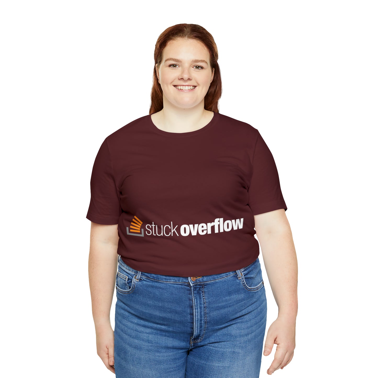 Stack Overflow Funny IT Developer Programming Nerdy Unisex Jersey Short Sleeve T-Shirt