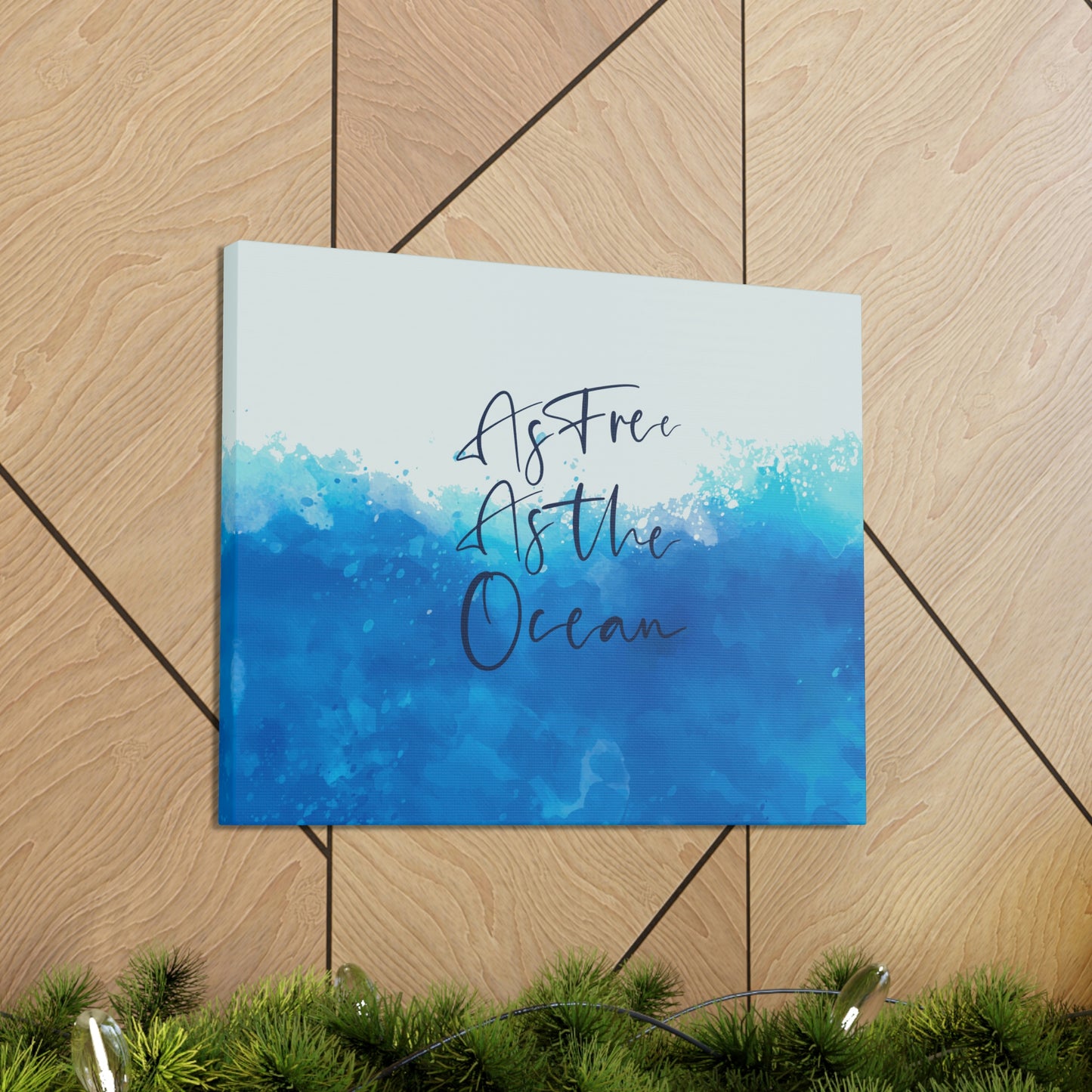 As Free As The Ocean Relationship Quotes Aesthetic Classic Art Canvas Gallery Wraps