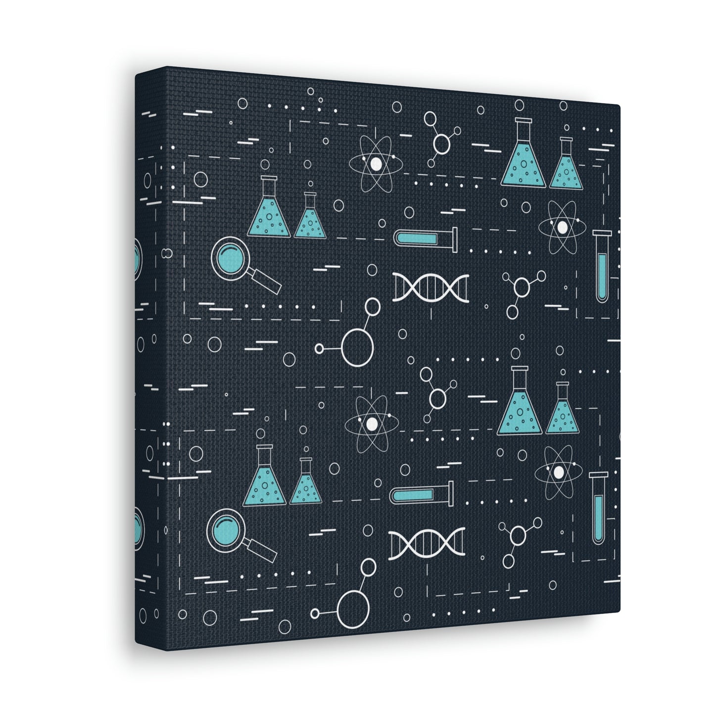 Chemistry Science Biology Pattern Scientist Educational Aesthetic Classic Art Canvas Gallery Wraps