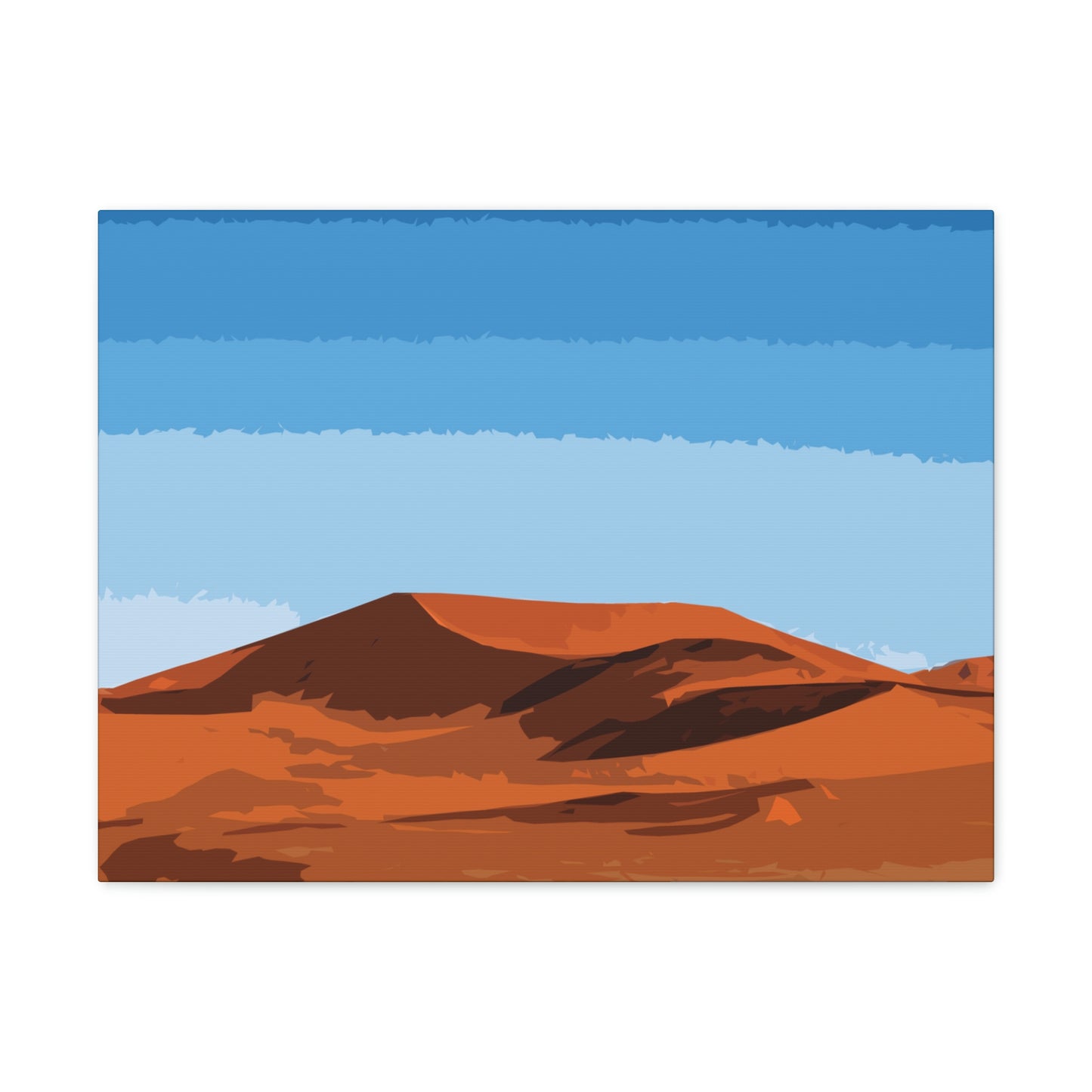 Landscape Desert Orange Sand Abstract Nature Modern Aesthetics Aesthetic Classic Art Canvas Gallery Wraps