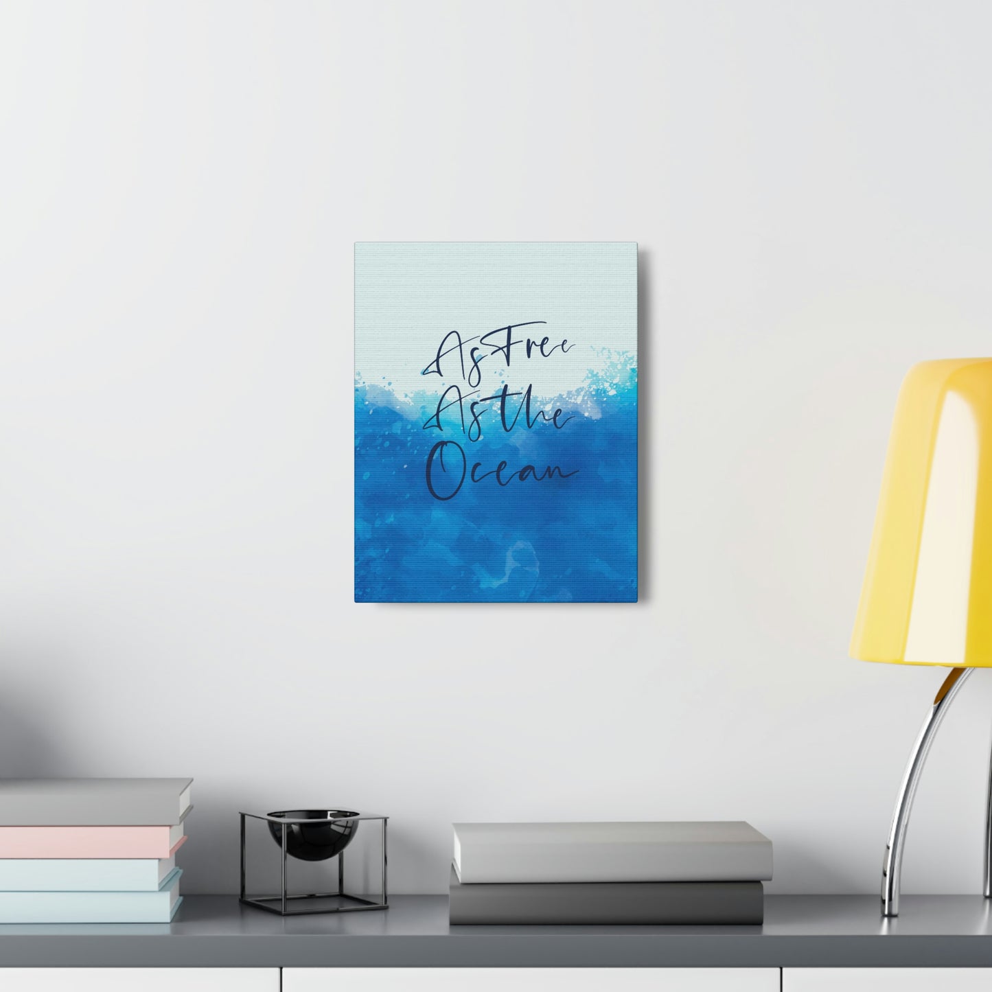 As Free As The Ocean Relationship Quotes Aesthetic Classic Art Canvas Gallery Wraps