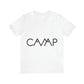 Camping Typography Minimal Art Unisex Jersey Short Sleeve T-Shirt