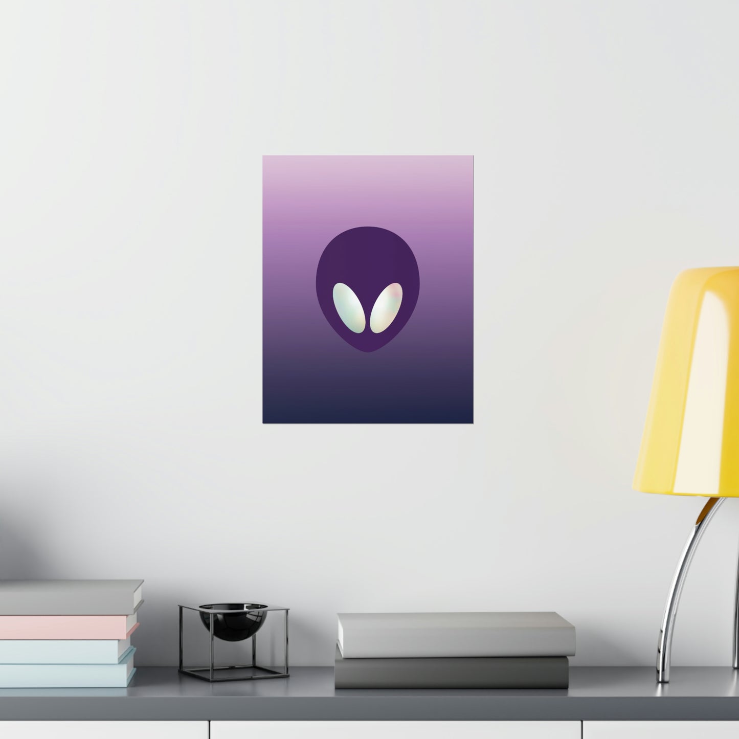 Alien Aesthetic Minimalist UFO Classic TV Series Art Premium Matte Vertical Posters