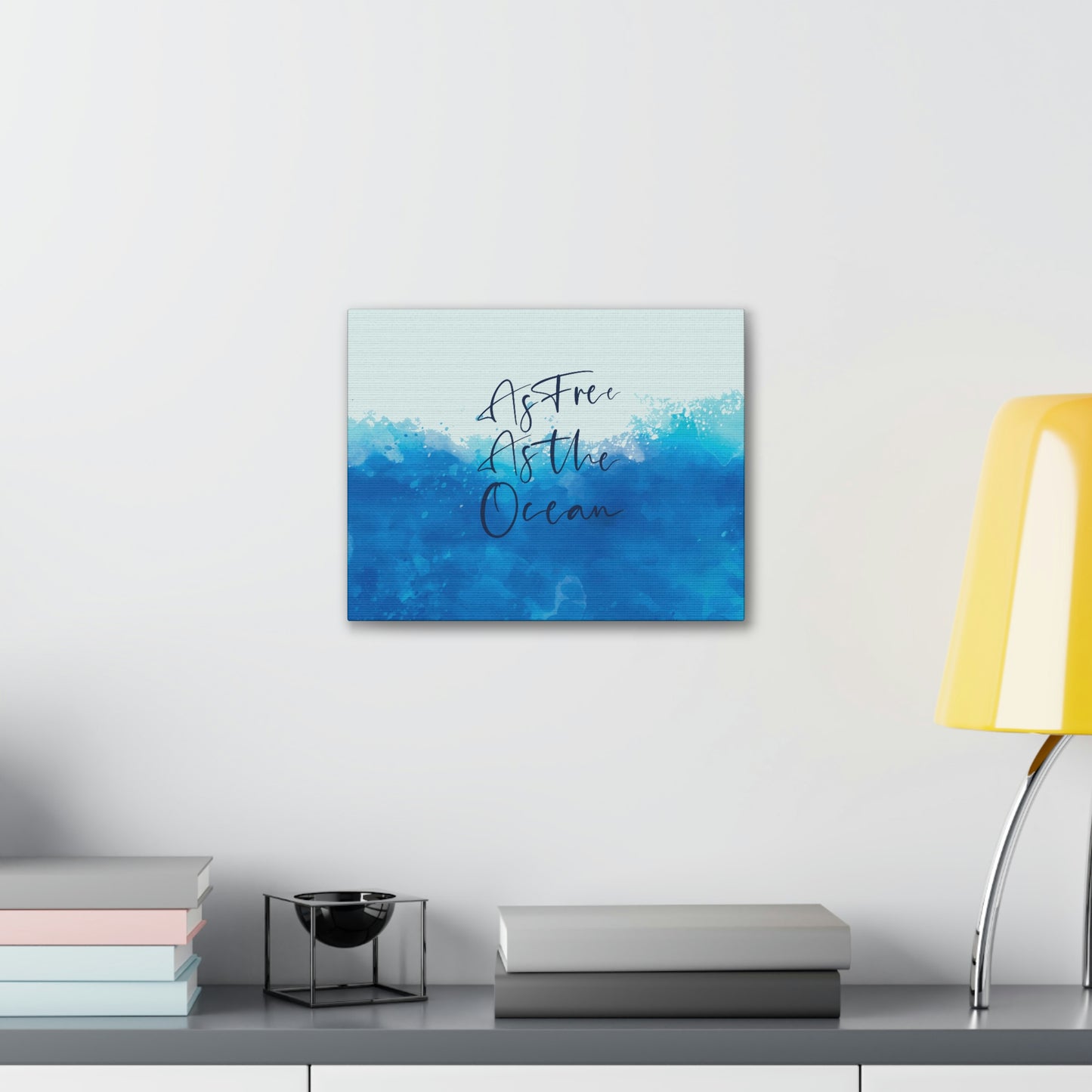 As Free As The Ocean Relationship Quotes Aesthetic Classic Art Canvas Gallery Wraps