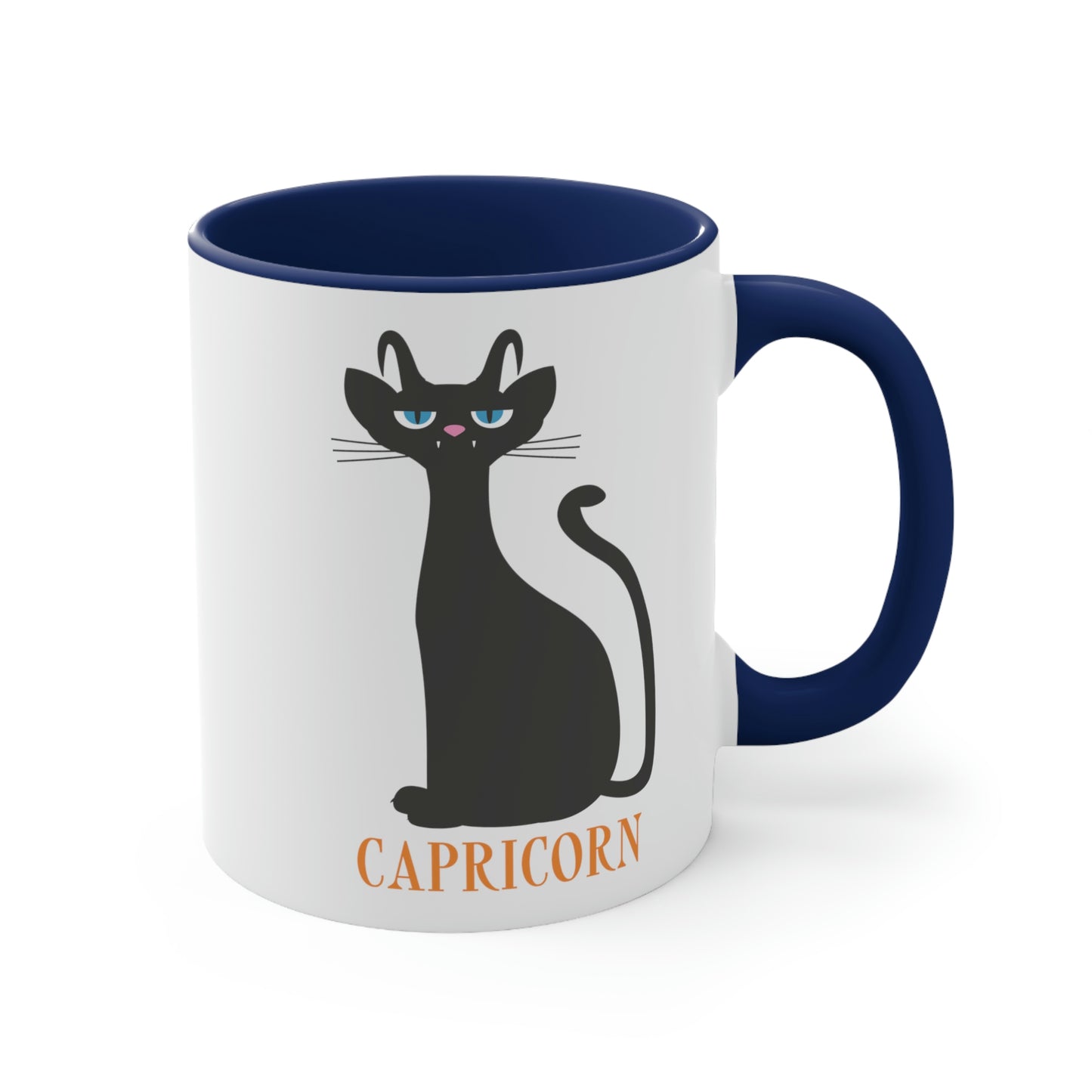 Capricorn Cat Zodiac Sign Classic Accent Coffee Mug 11oz