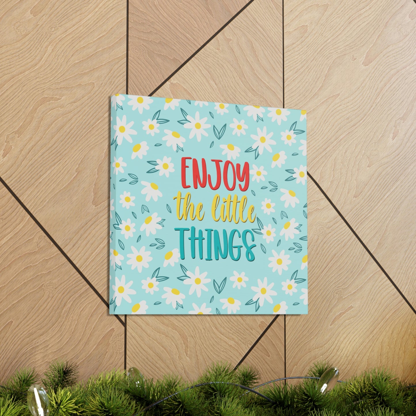 Enjoy The Little Things Aesthetic Classic Art Canvas Gallery Wraps