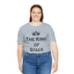 The King of Stack Overflow IT Funny Coding Unisex Jersey Short Sleeve T-Shirt