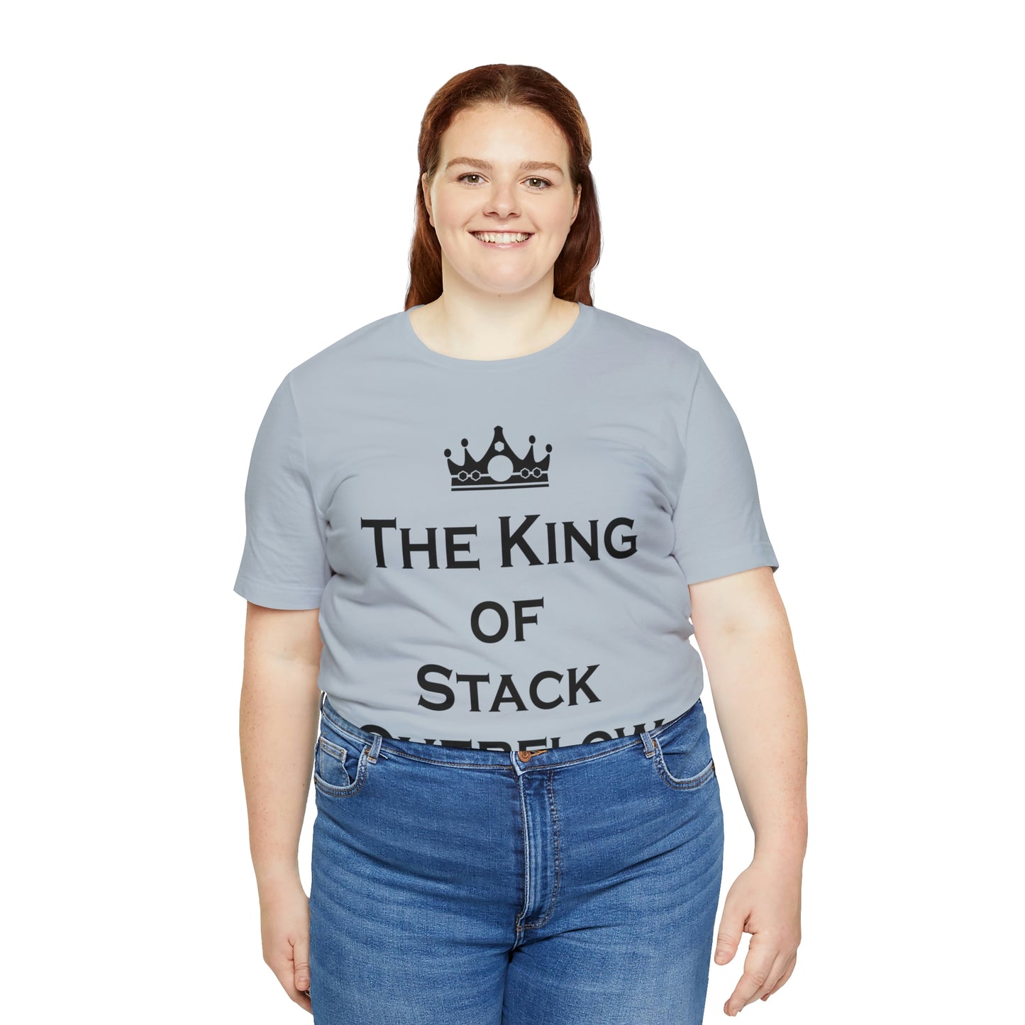 The King of Stack Overflow IT Funny Coding Unisex Jersey Short Sleeve T-Shirt