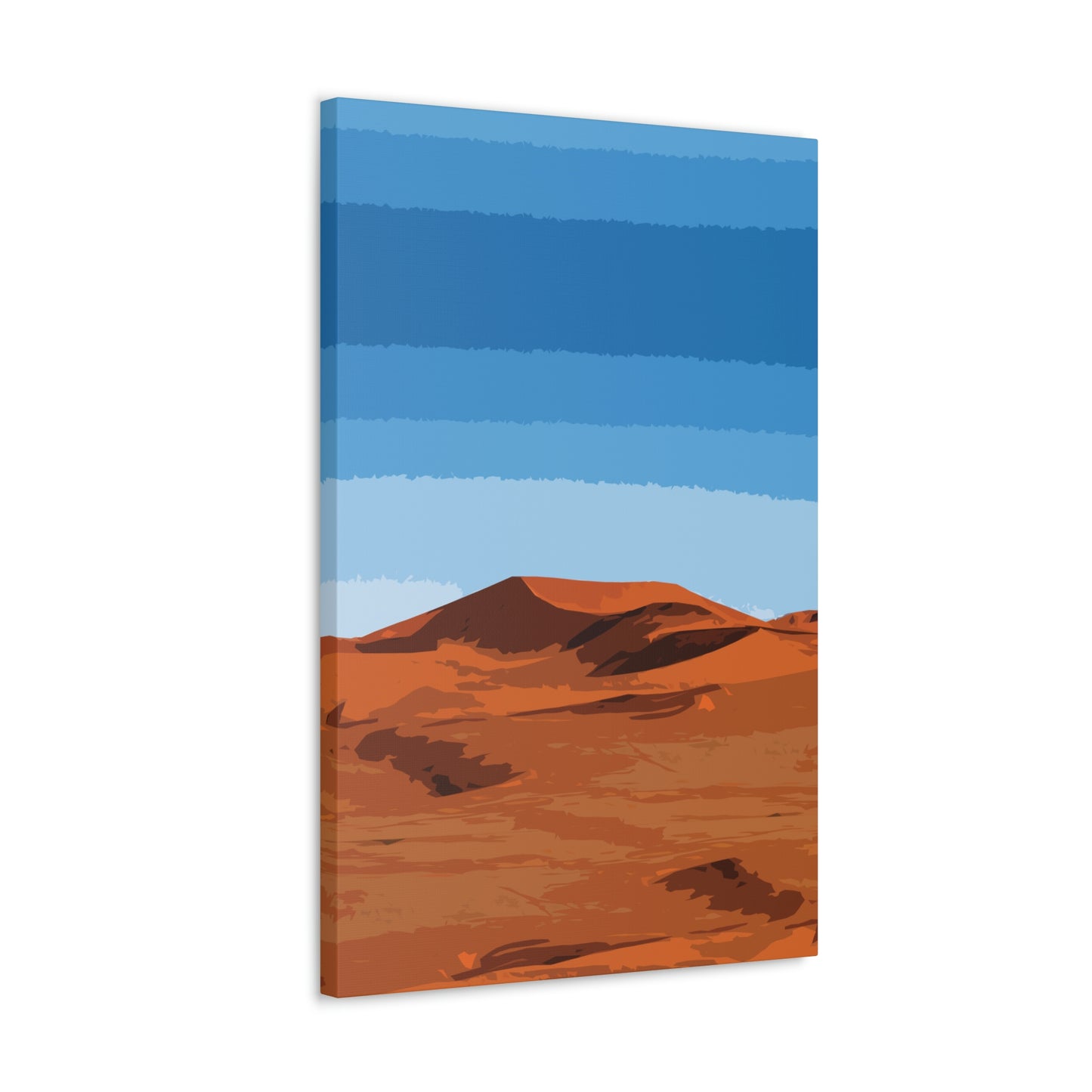 Landscape Desert Orange Sand Abstract Nature Modern Aesthetics Aesthetic Classic Art Canvas Gallery Wraps