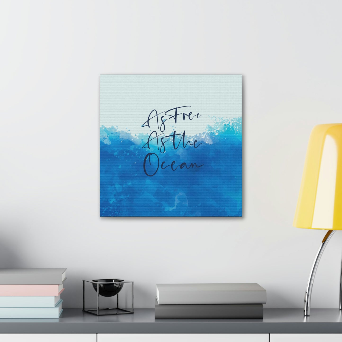 As Free As The Ocean Relationship Quotes Aesthetic Classic Art Canvas Gallery Wraps