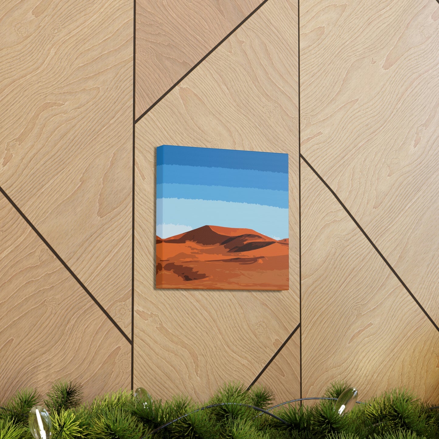 Landscape Desert Orange Sand Abstract Nature Modern Aesthetics Aesthetic Classic Art Canvas Gallery Wraps