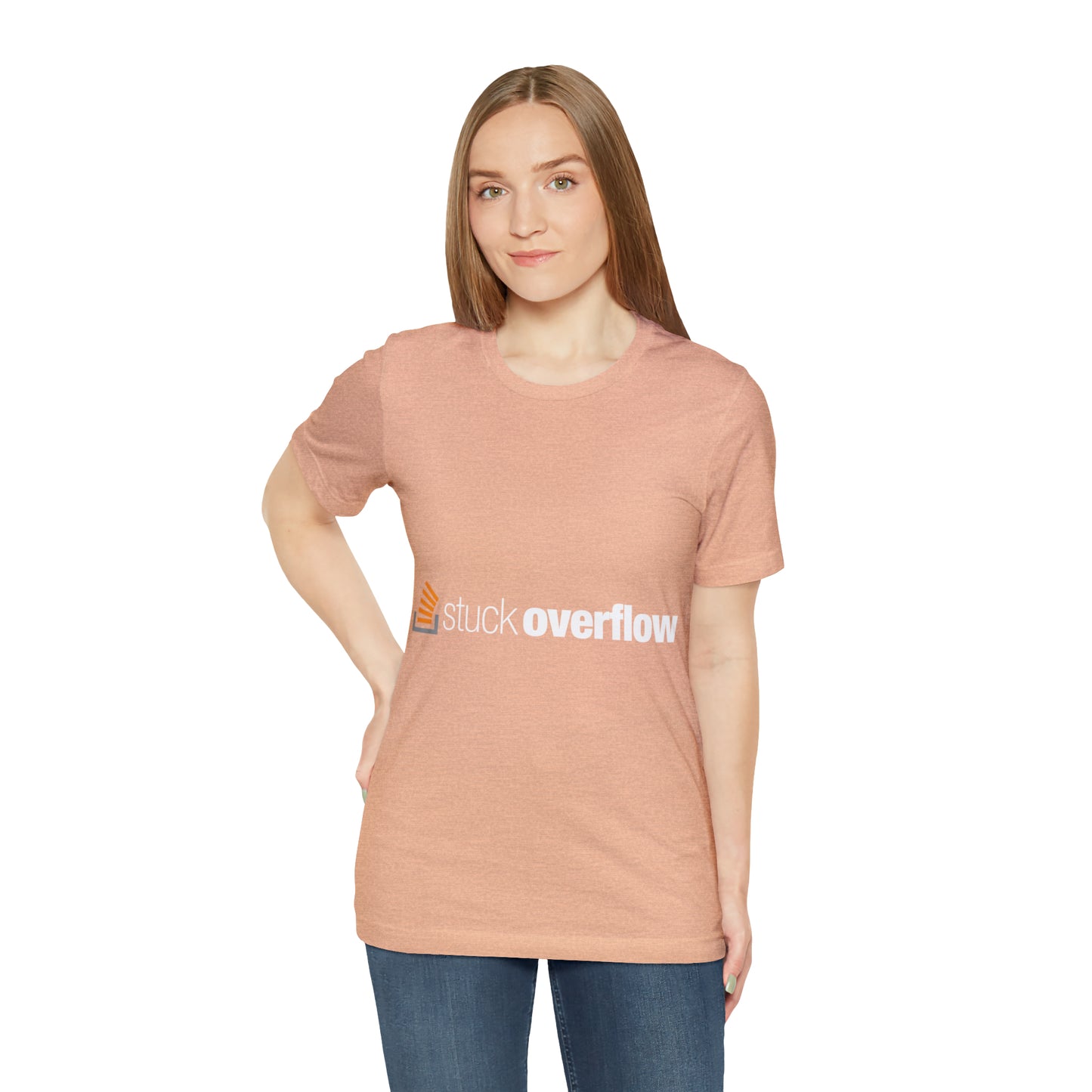 Stack Overflow Funny IT Developer Programming Nerdy Unisex Jersey Short Sleeve T-Shirt