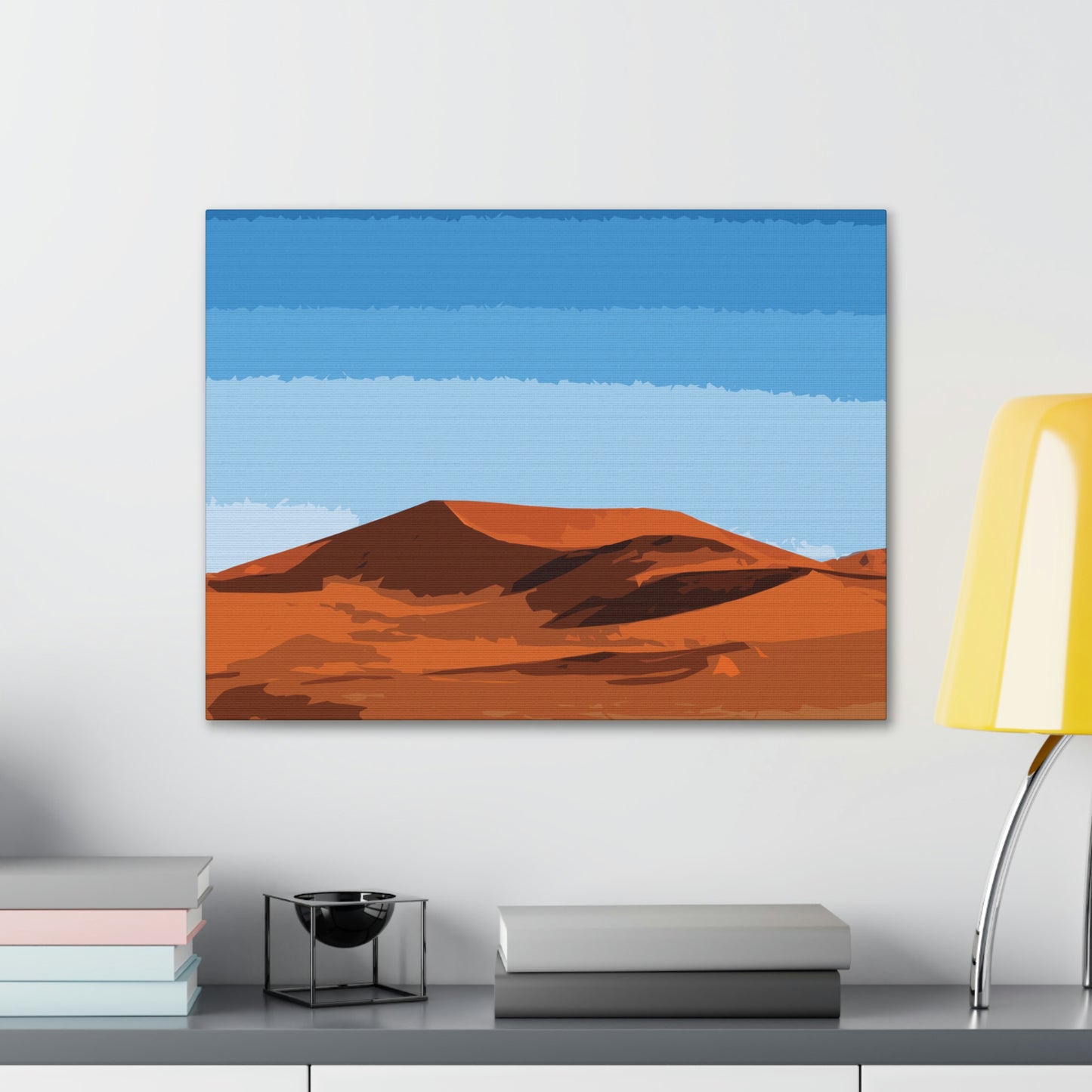 Landscape Desert Orange Sand Abstract Nature Modern Aesthetics Aesthetic Classic Art Canvas Gallery Wraps