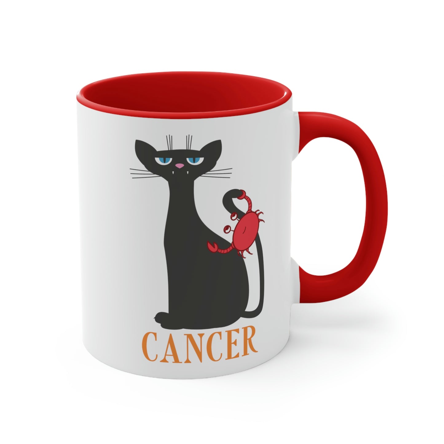 Cancer Cat Zodiac Sign Classic Accent Coffee Mug 11oz