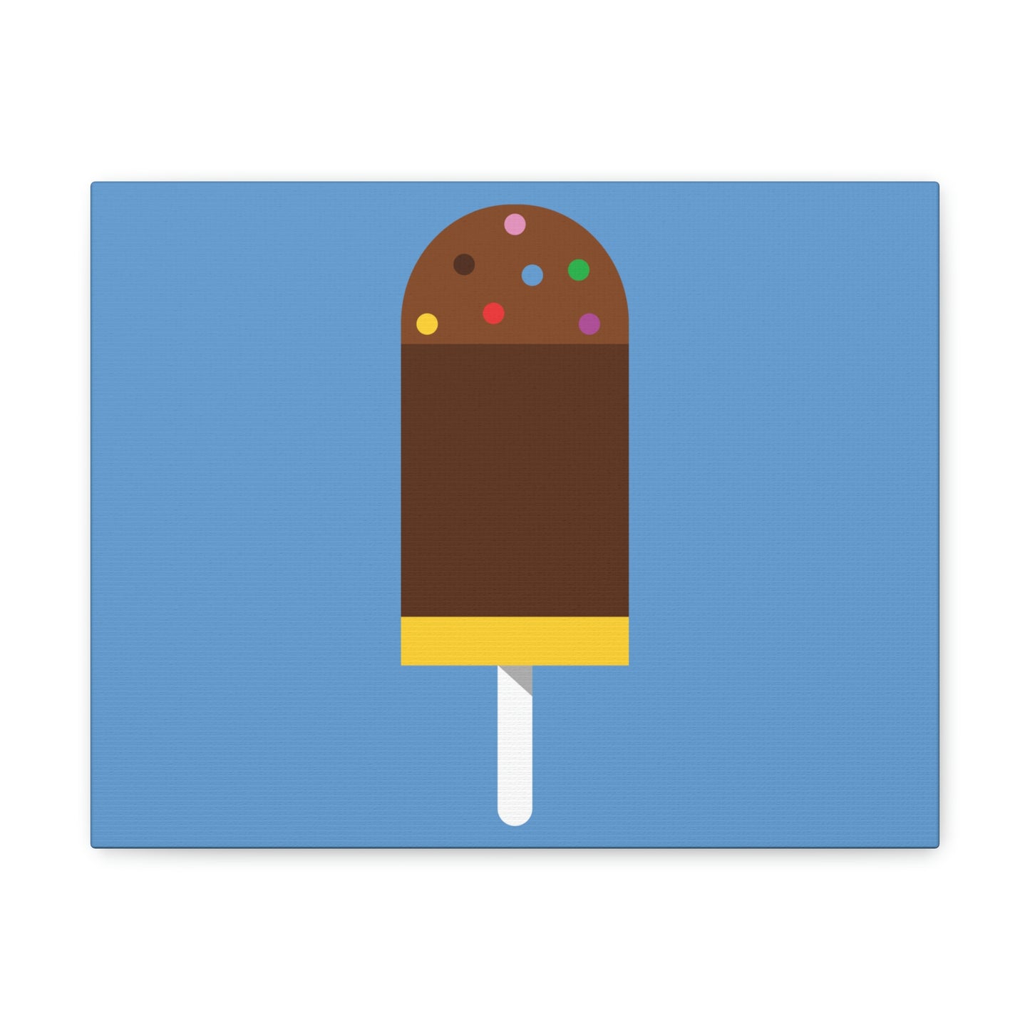 Ice Cream Lover Minimal Abstract Aesthetic Classic Art Canvas Gallery Wraps