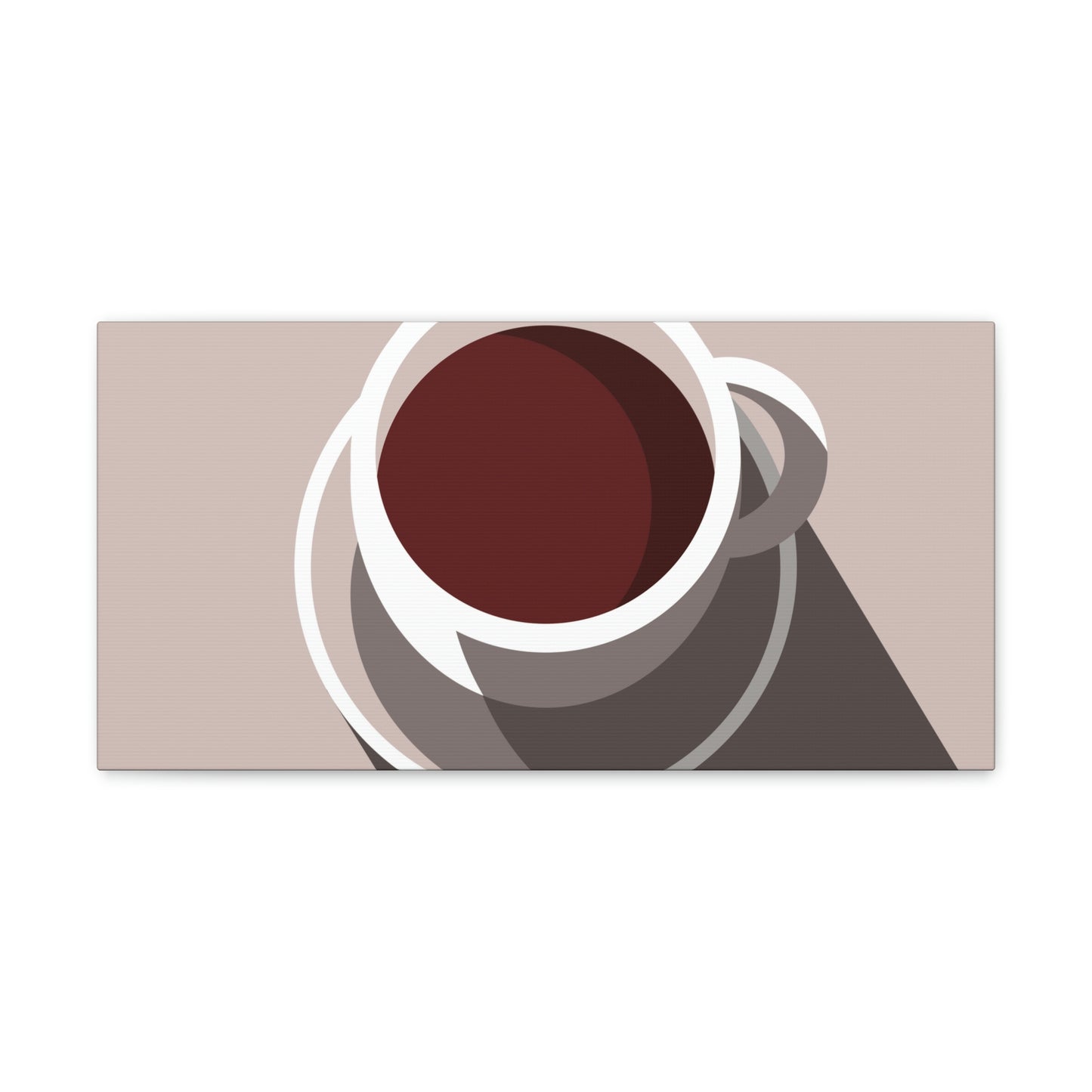 Cup Of Coffee Minimal Art Aesthetic Beige Aesthetic Classic Art Canvas Gallery Wraps