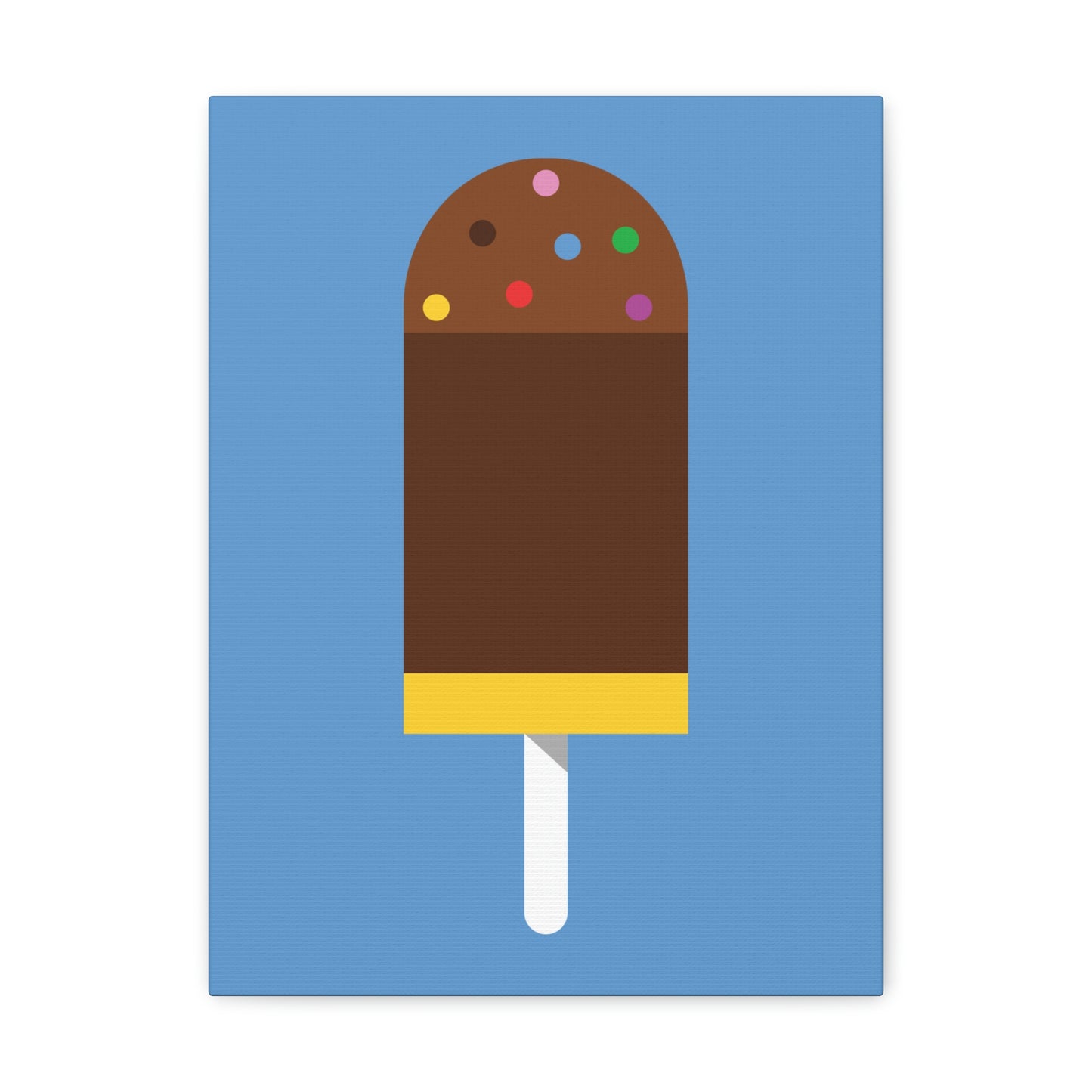 Ice Cream Lover Minimal Abstract Aesthetic Classic Art Canvas Gallery Wraps