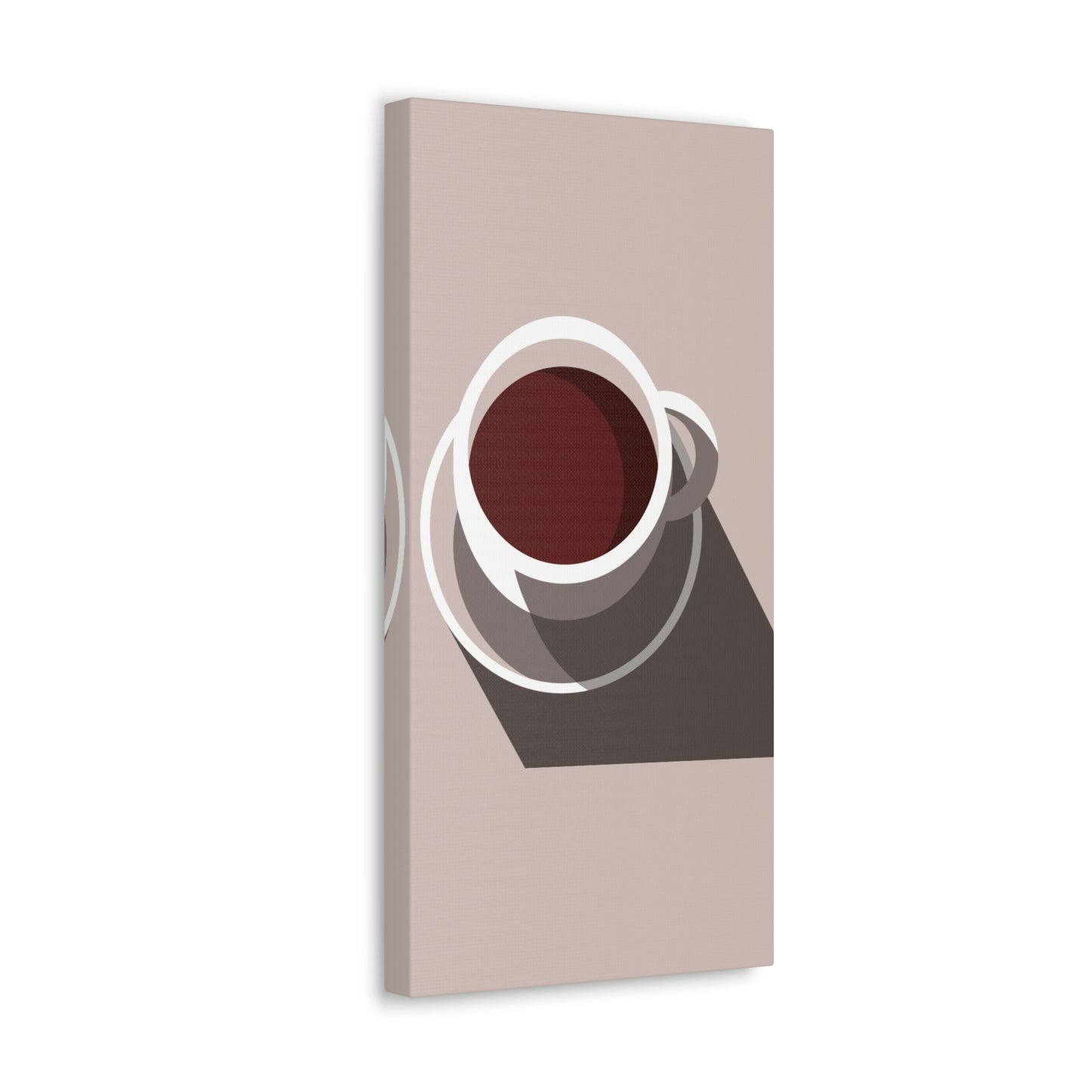 Cup Of Coffee Minimal Art Aesthetic Beige Aesthetic Classic Art Canvas Gallery Wraps