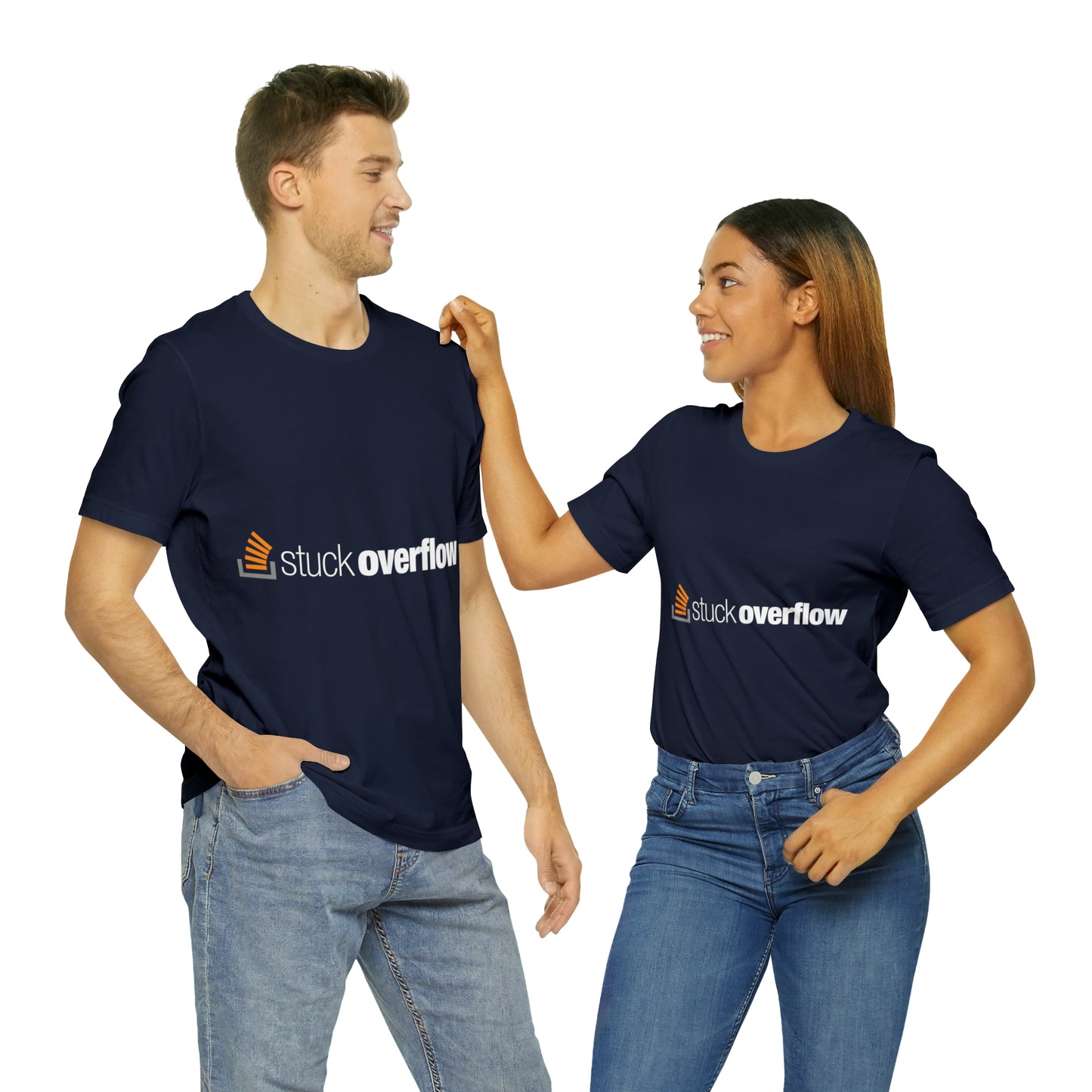 Stack Overflow Funny IT Developer Programming Nerdy Unisex Jersey Short Sleeve T-Shirt