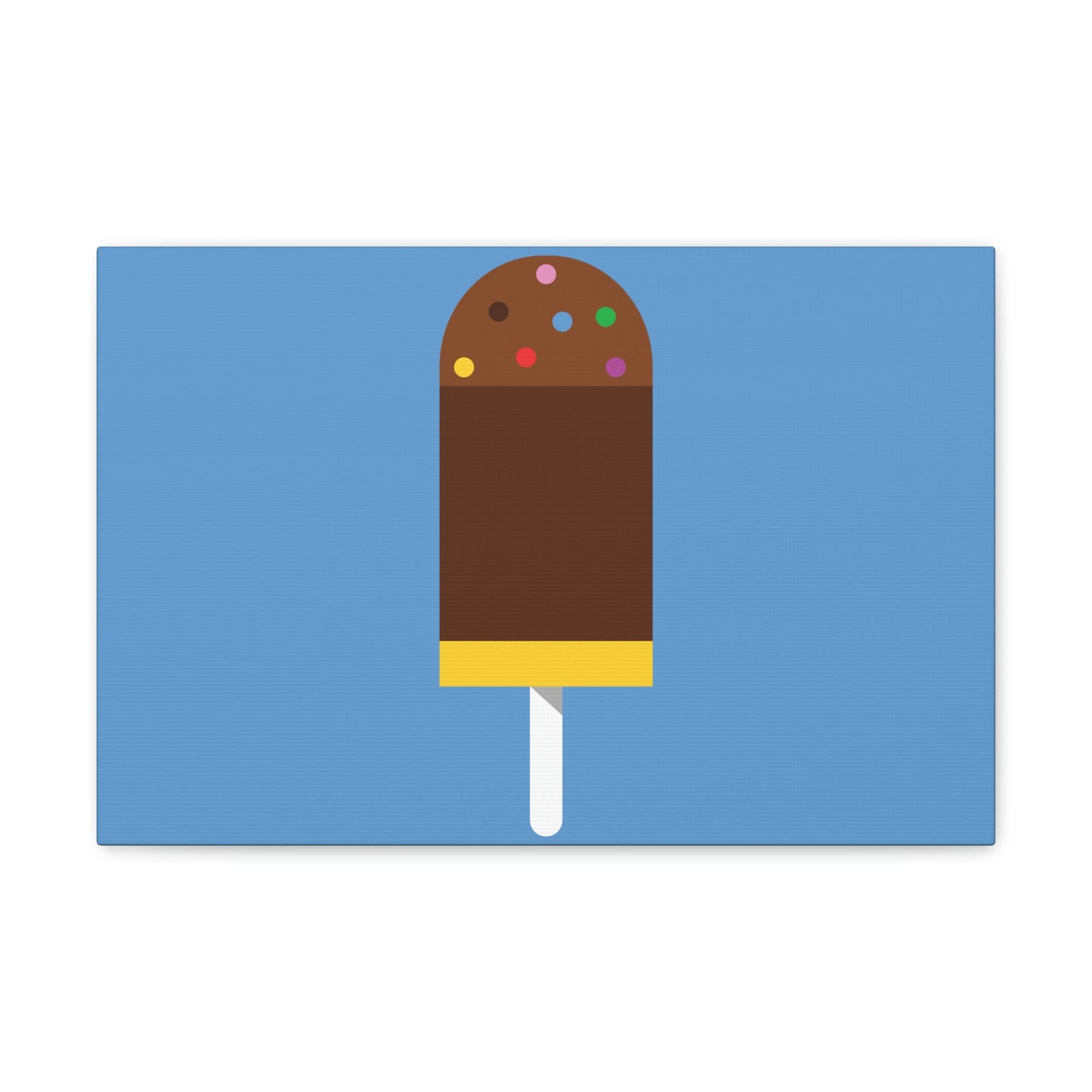 Ice Cream Lover Minimal Abstract Aesthetic Classic Art Canvas Gallery Wraps