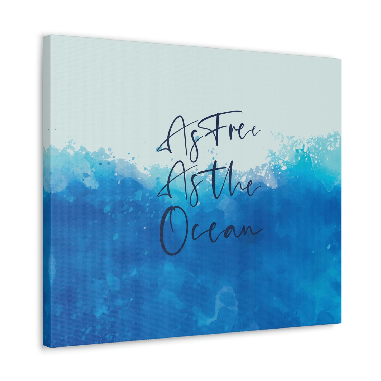 As Free As The Ocean Relationship Quotes Aesthetic Classic Art Canvas Gallery Wraps