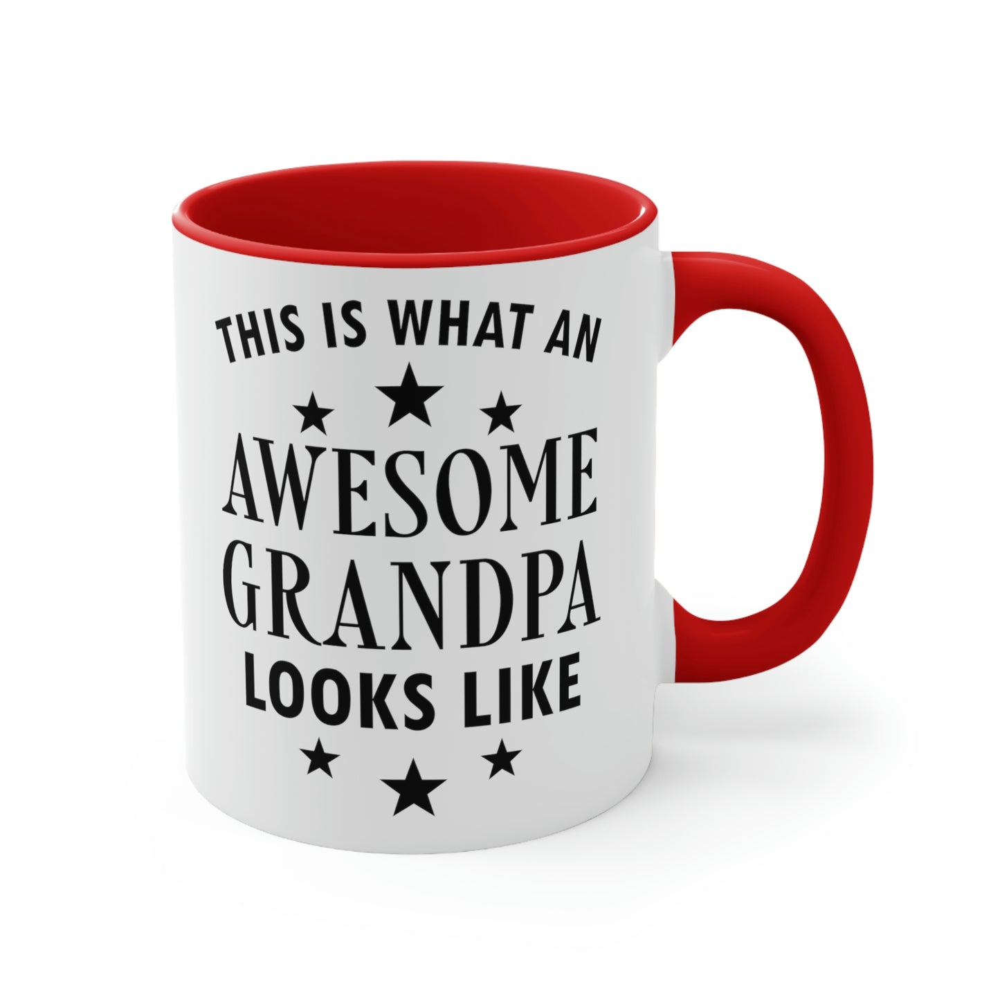 Awesome Grandfather Funny Slogan Sarcastic Quotes Classic Accent Coffee Mug 11oz