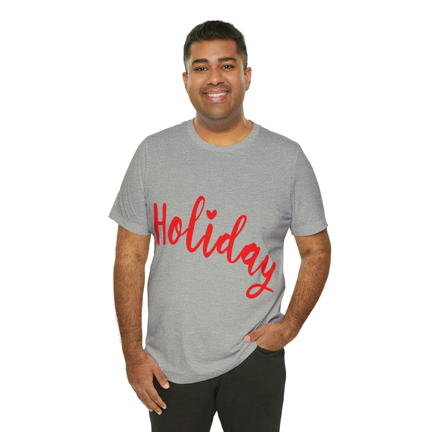 Holidays Red Text Weekend Quotes Unisex Jersey Short Sleeve T-Shirt