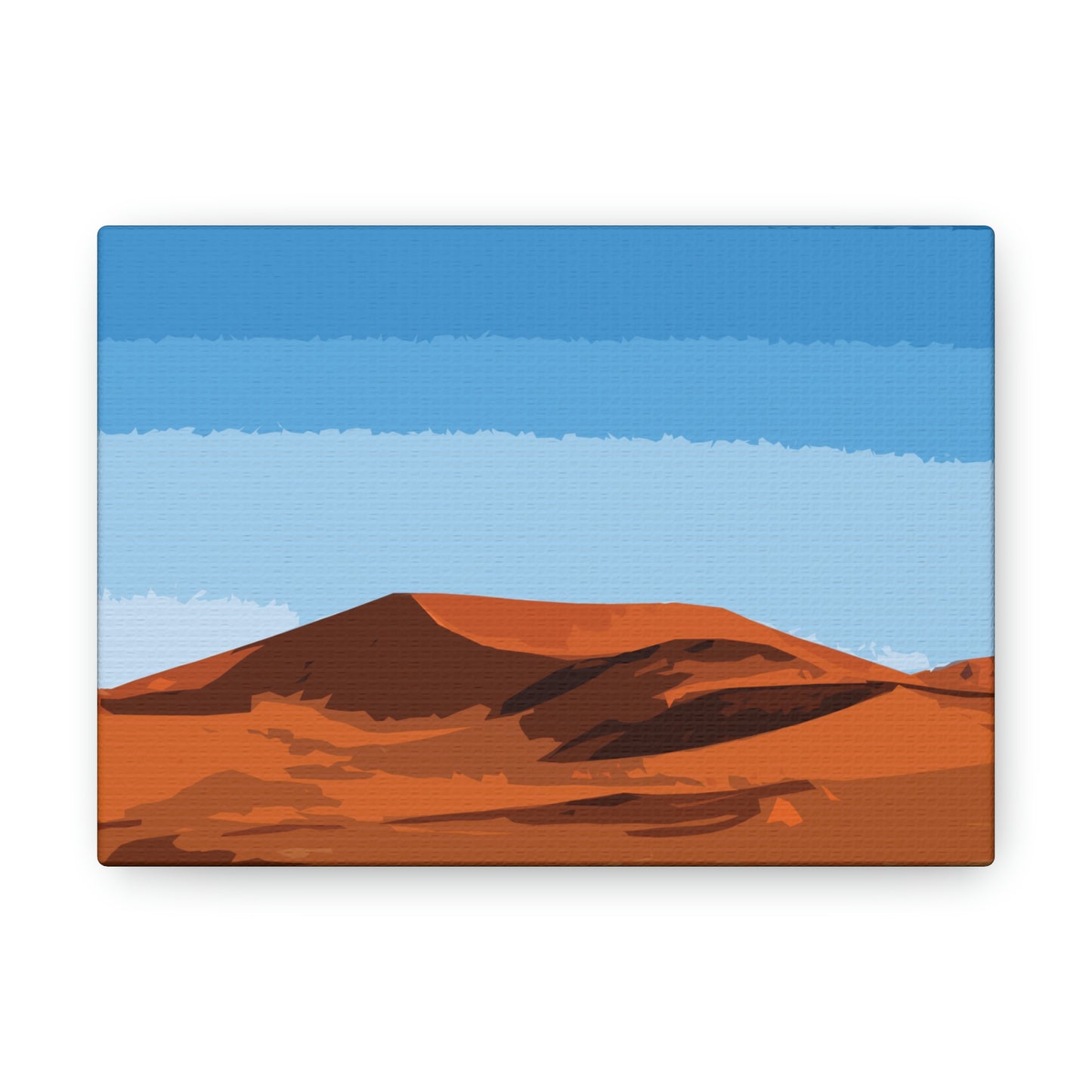 Landscape Desert Orange Sand Abstract Nature Modern Aesthetics Aesthetic Classic Art Canvas Gallery Wraps