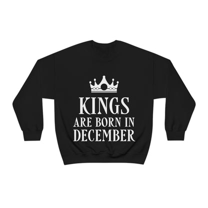 Kings Are Born in December Happy Birthday Unisex Heavy Blend™ Crewneck Sweatshirt