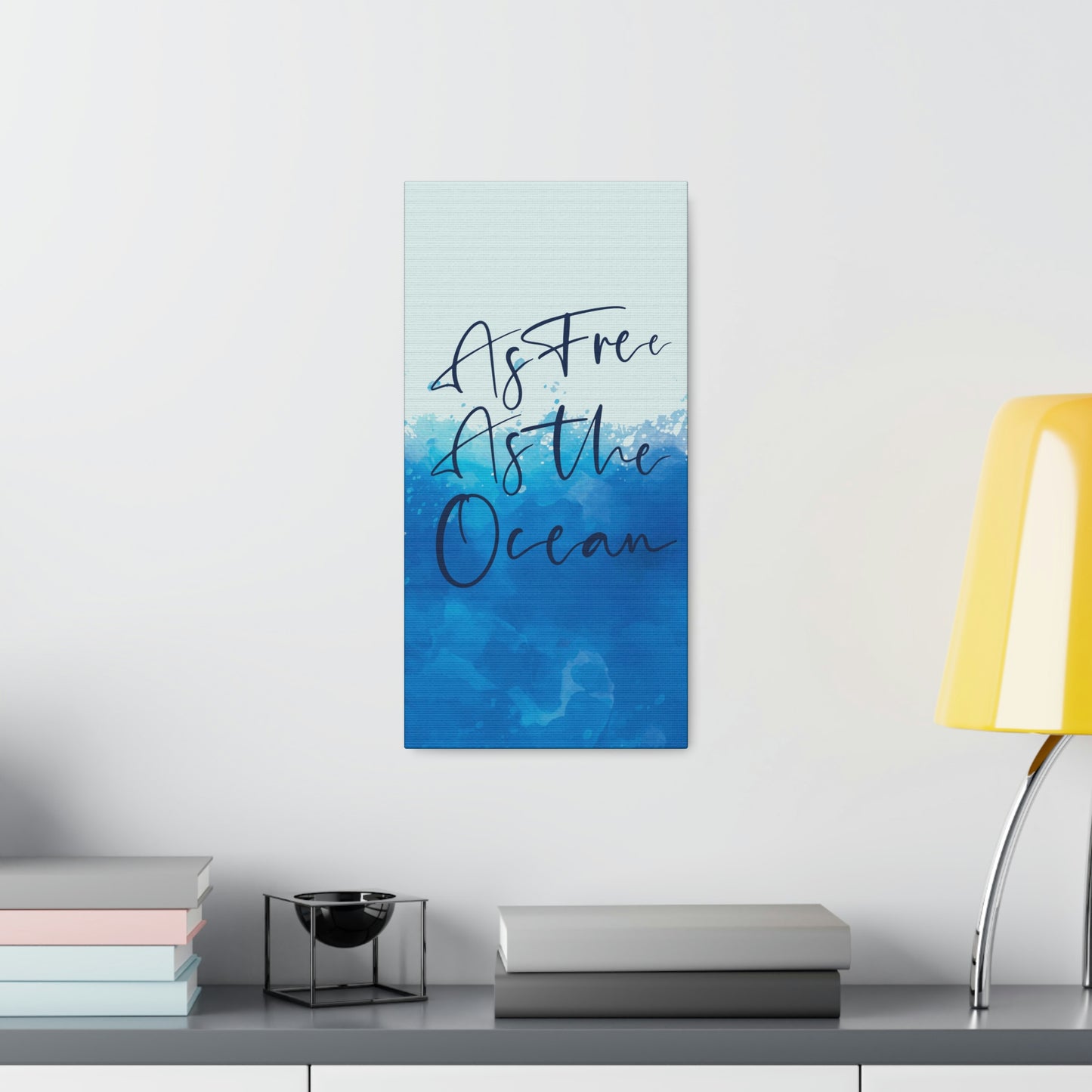 As Free As The Ocean Relationship Quotes Aesthetic Classic Art Canvas Gallery Wraps