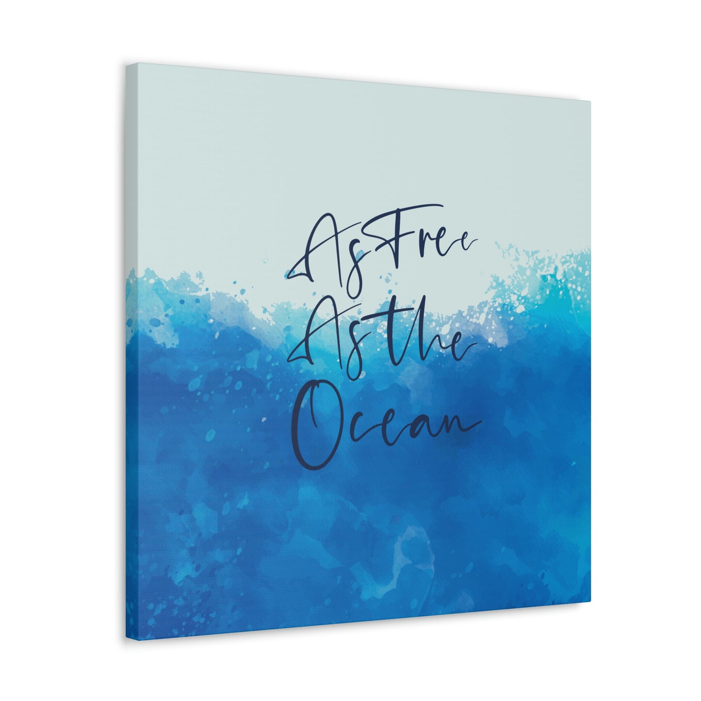 As Free As The Ocean Relationship Quotes Aesthetic Classic Art Canvas Gallery Wraps