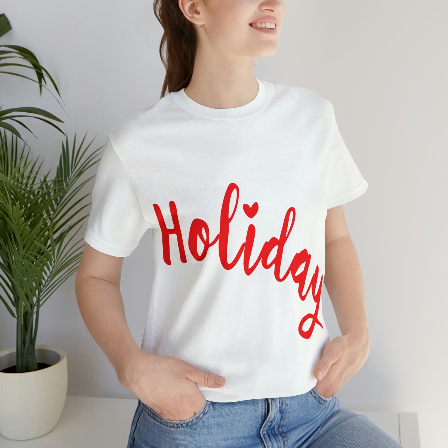 Holidays Red Text Weekend Quotes Unisex Jersey Short Sleeve T-Shirt