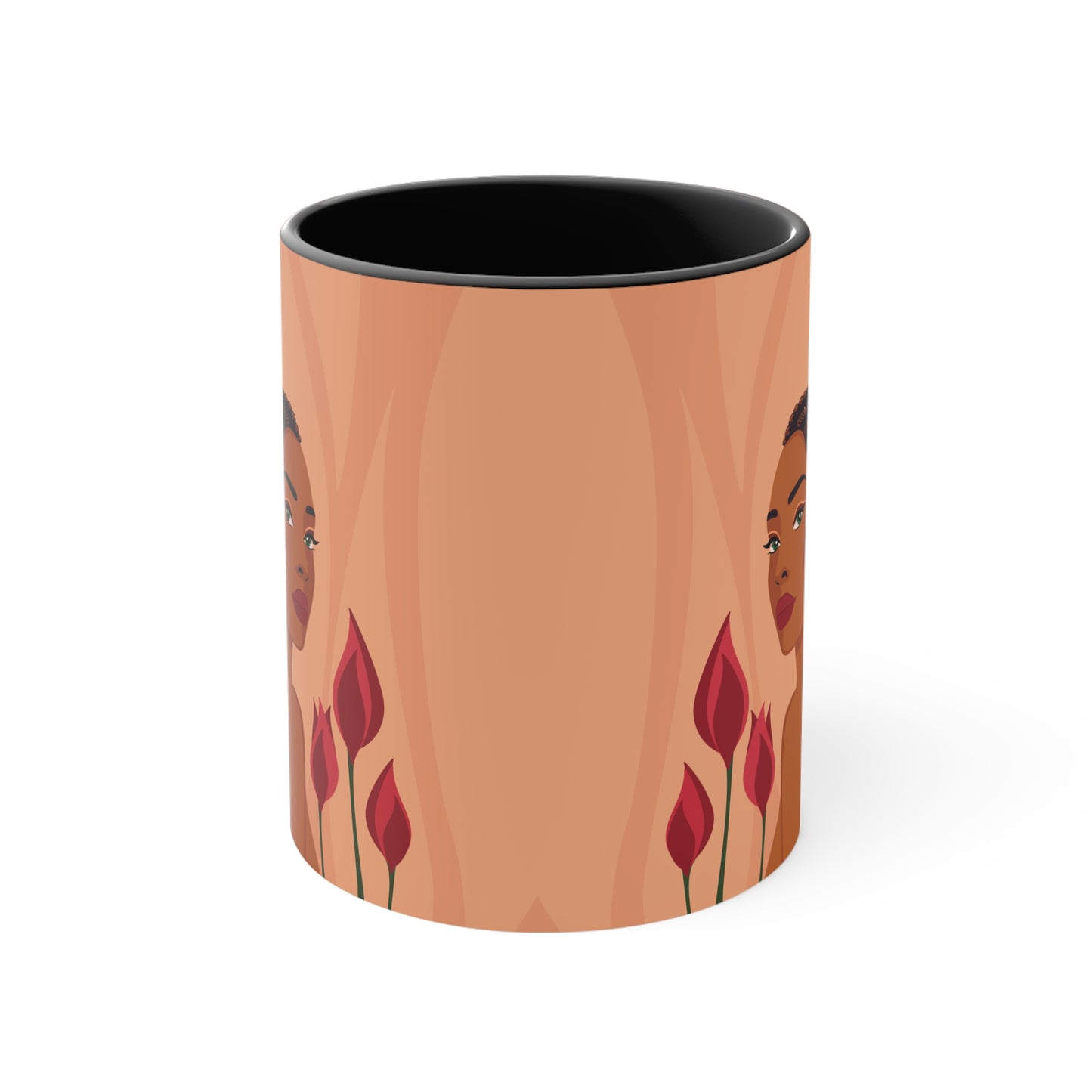 Bloom Spring Vibes Woman Roses Aesthetic Art Accent Coffee Mug 11oz