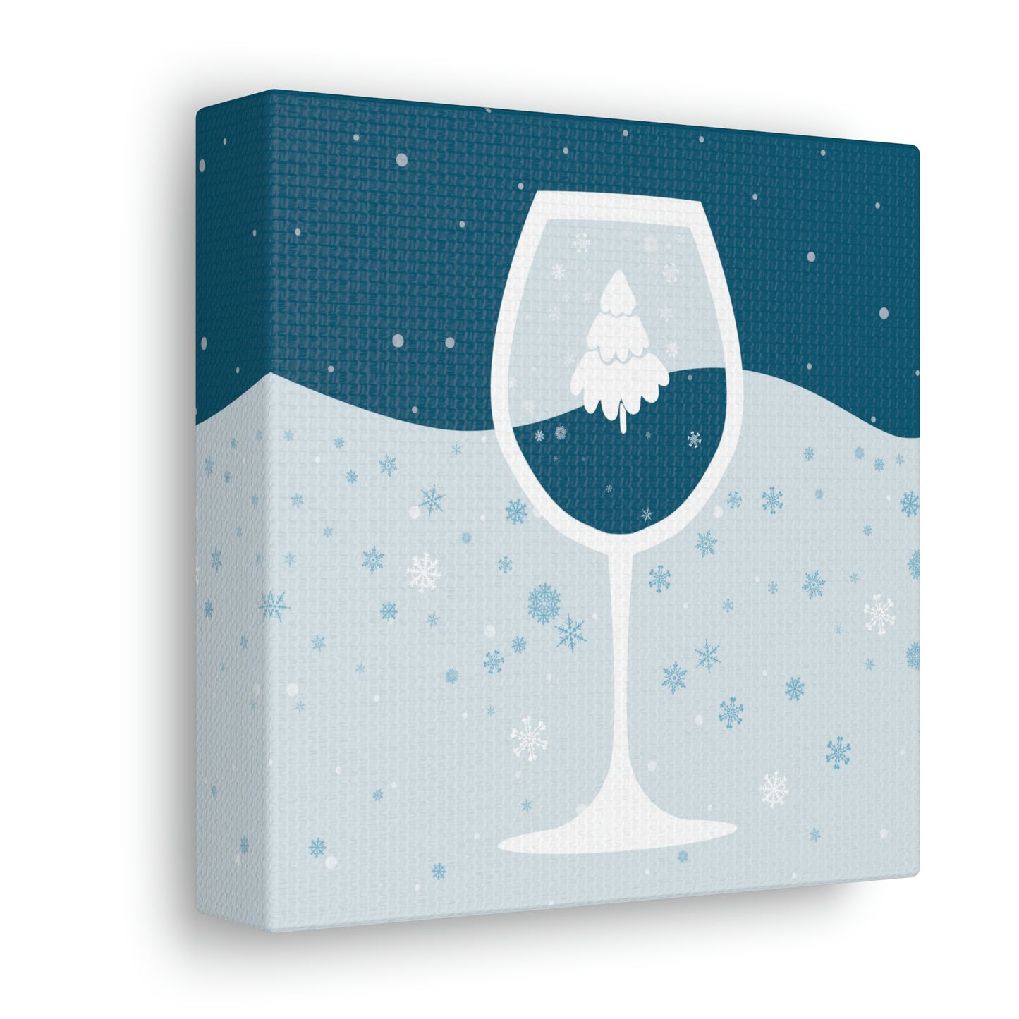 Ice Wine Winter Holidays Aesthetic Classic Art Canvas Gallery Wraps