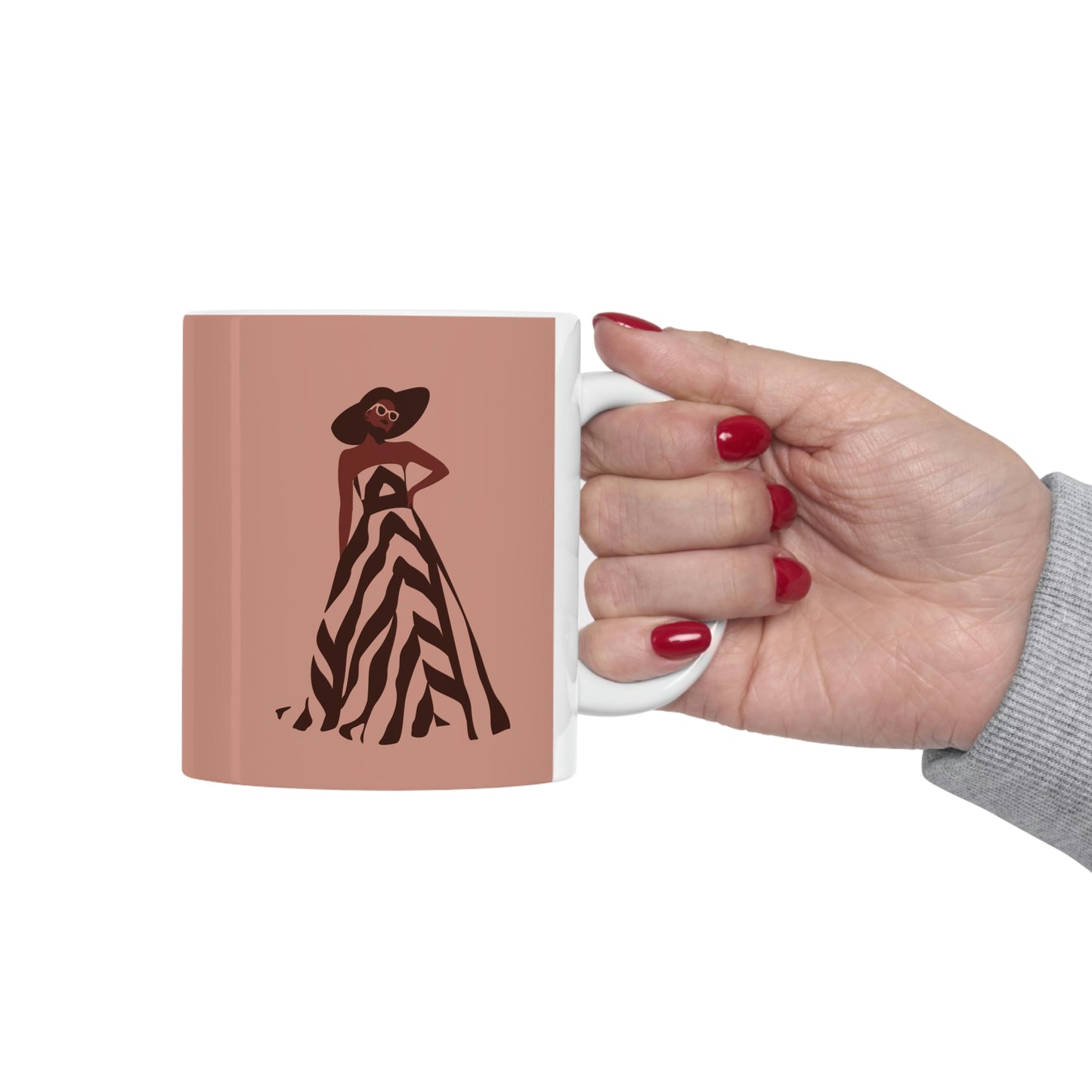 Retro Movies Woman in Dress Vintage Film Lover Ceramic Mug 11oz