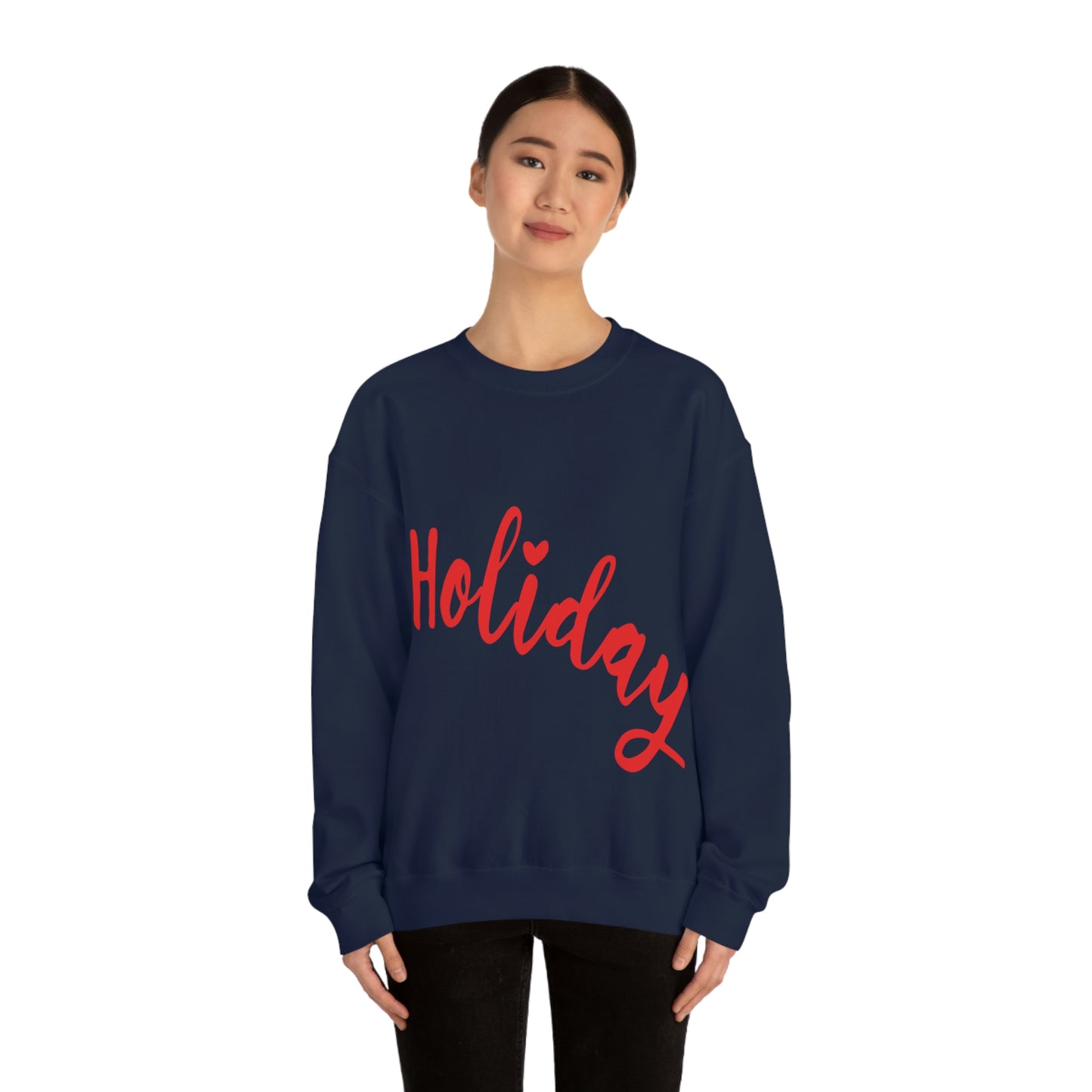 Holidays Red Text Weekend Quotes Unisex Heavy Blend™ Crewneck Sweatshirt