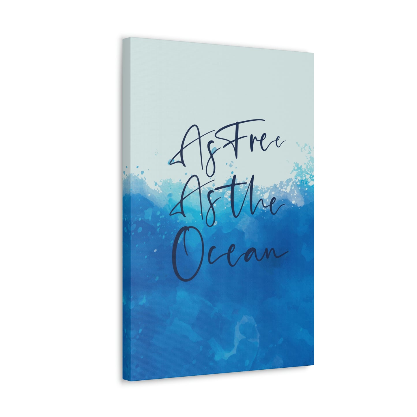 As Free As The Ocean Relationship Quotes Aesthetic Classic Art Canvas Gallery Wraps