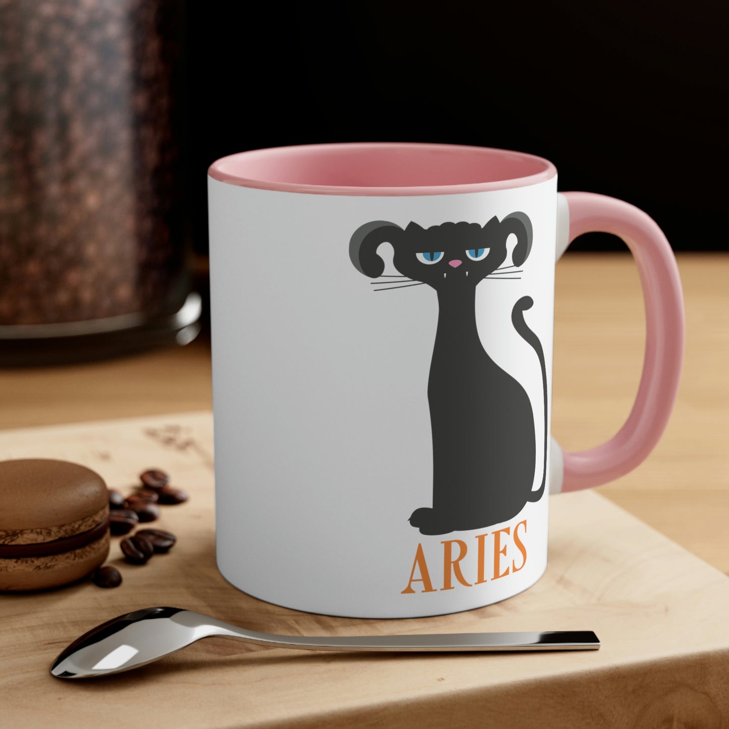 Aries Cat Zodiac Sign Classic Accent Coffee Mug 11oz
