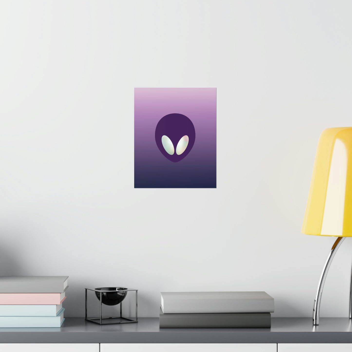 Alien Aesthetic Minimalist UFO Classic TV Series Art Premium Matte Vertical Posters