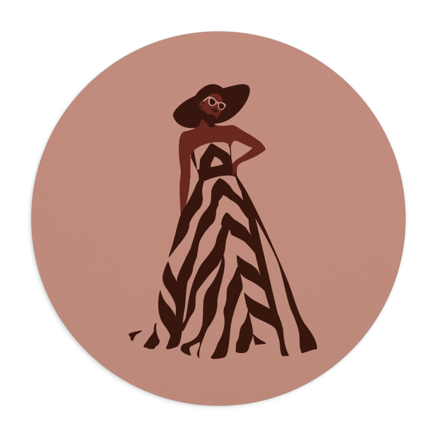 Retro Movies Woman in Dress Vintage Film Lover Ergonomic Non-slip Creative Design Mouse Pad