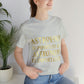 Astrology Is Important But Astronomy Is Importanter Funny Quotes Gold Unisex Jersey Short Sleeve T-Shirt