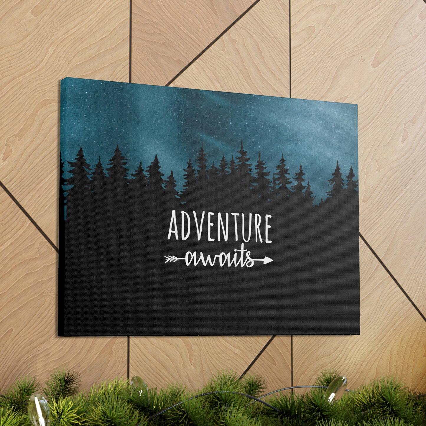 Adventure Awaits Art Vacation Landscape Explore Aesthetic Classic Art Canvas Gallery Wraps