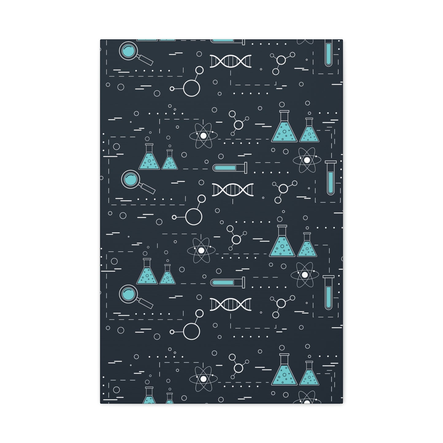 Chemistry Science Biology Pattern Scientist Educational Aesthetic Classic Art Canvas Gallery Wraps