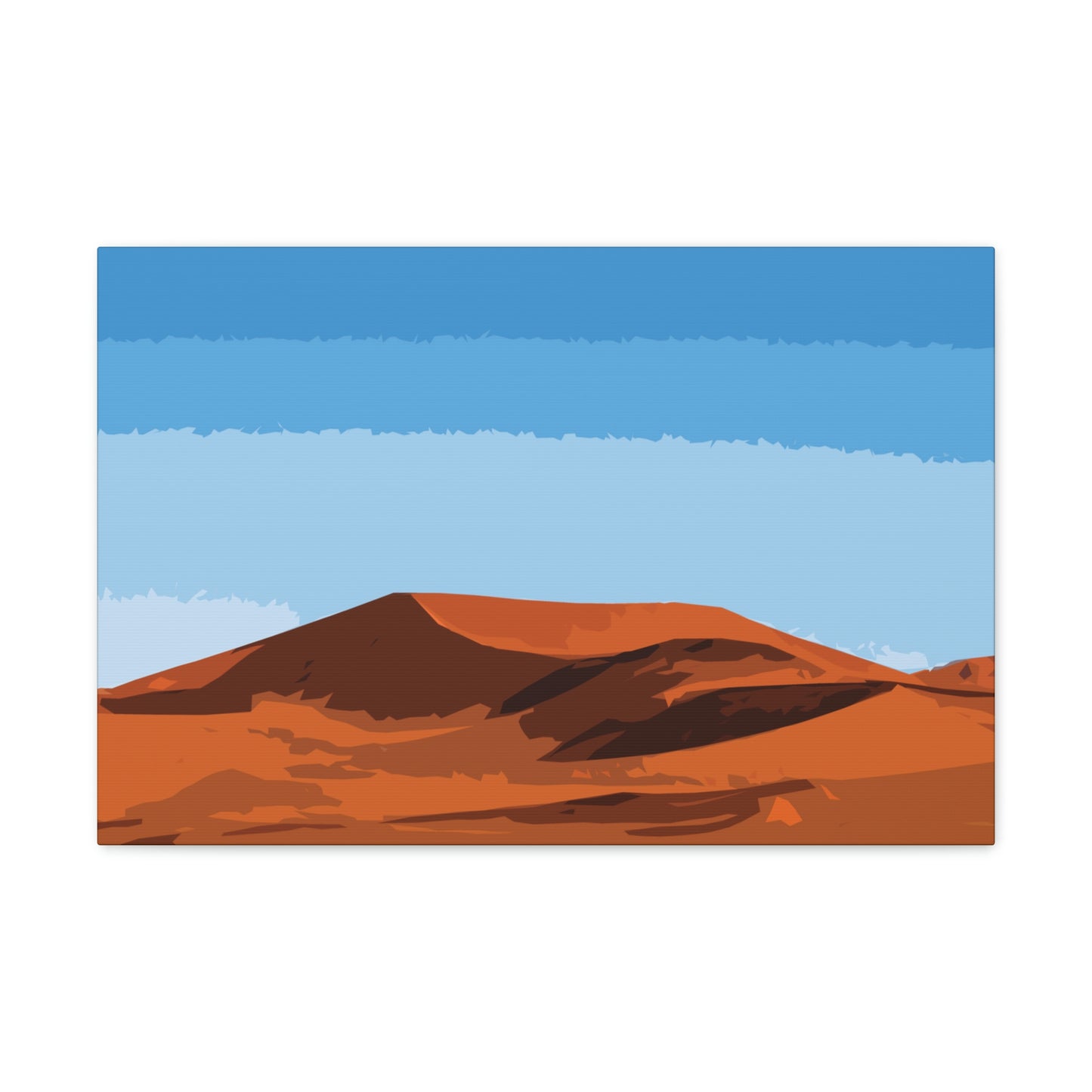 Landscape Desert Orange Sand Abstract Nature Modern Aesthetics Aesthetic Classic Art Canvas Gallery Wraps